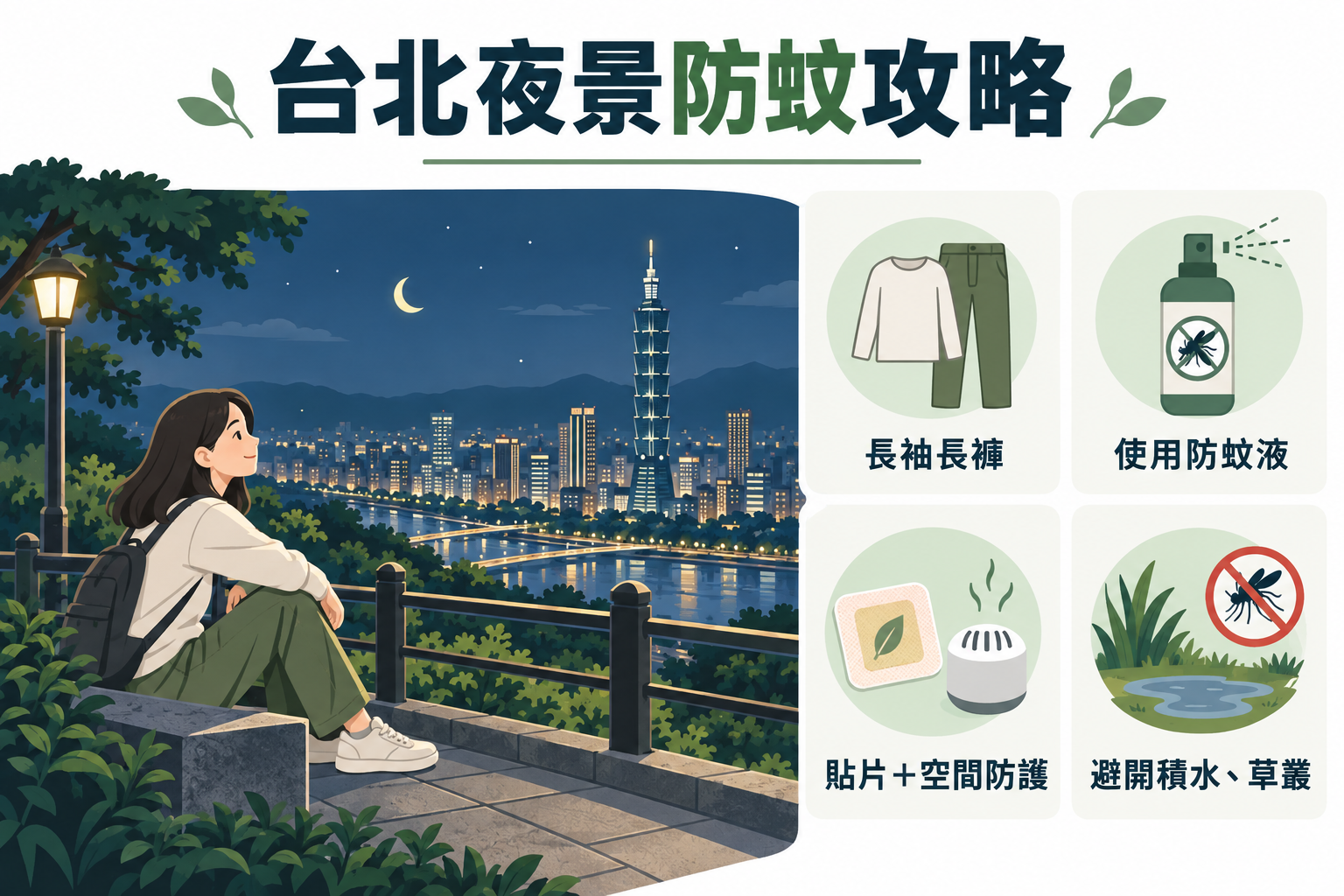 台北夜景防蚊攻略:賞景同時遠離蚊蟲叮咬的4大實用方法