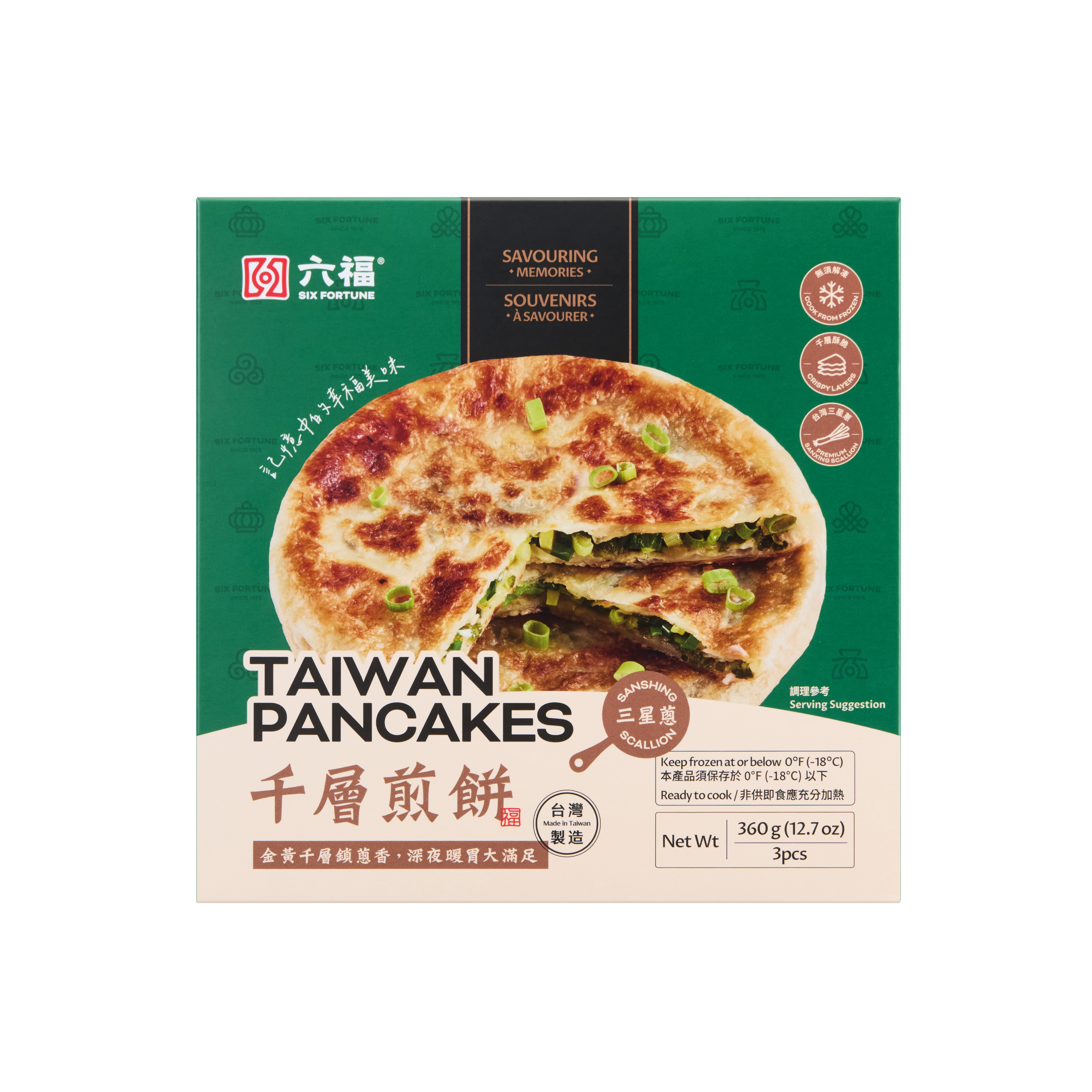 六福千層煎餅－三星蔥風味 360g