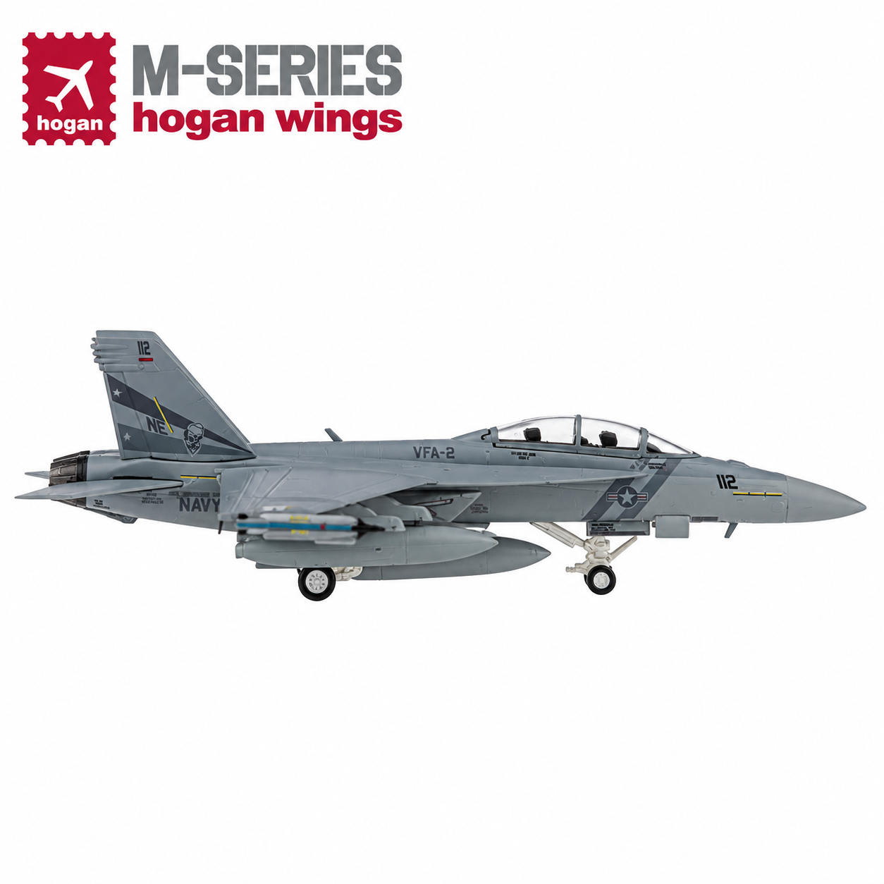 Hogan M-Series 1/200 美國海軍  F/A-18F 第2中隊 NE111 低視 2007