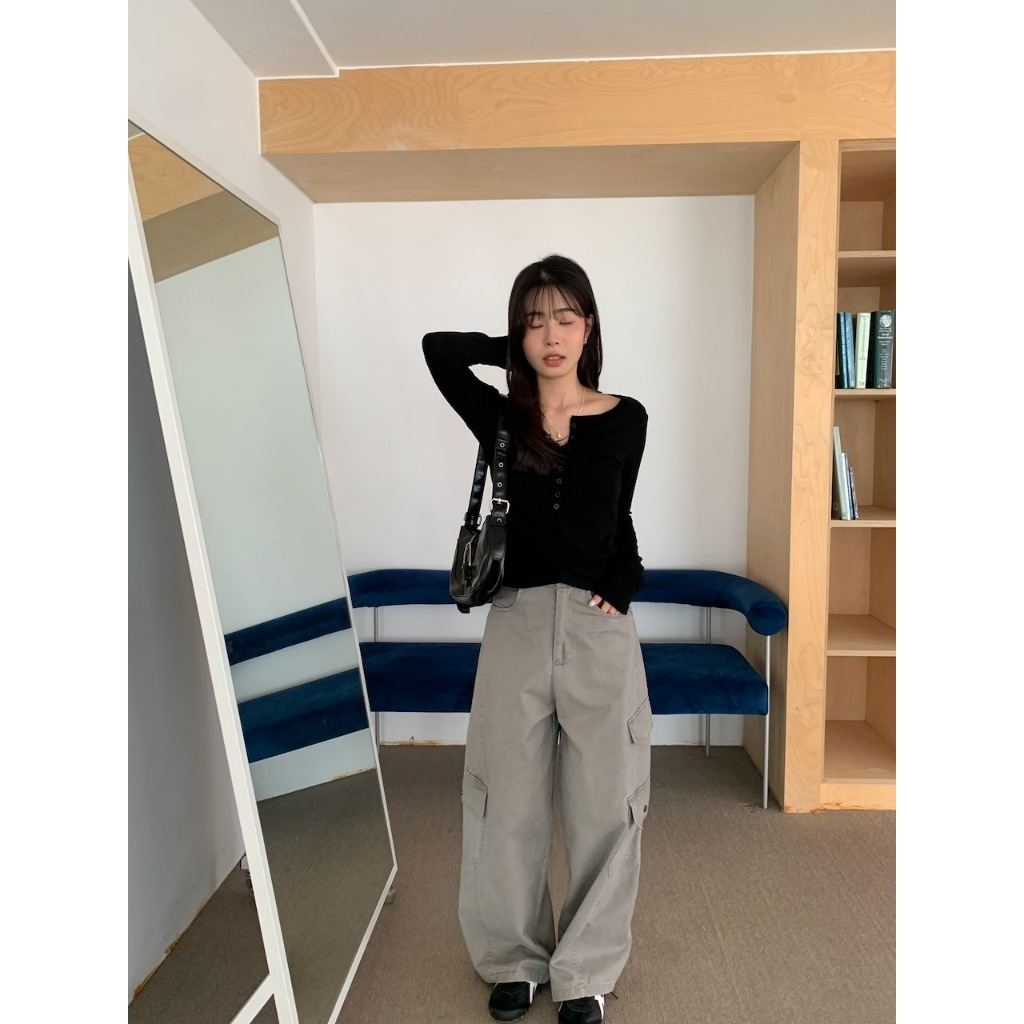 現貨【imfine】不費力穿搭 秋色繭型工裝長褲 #A3160