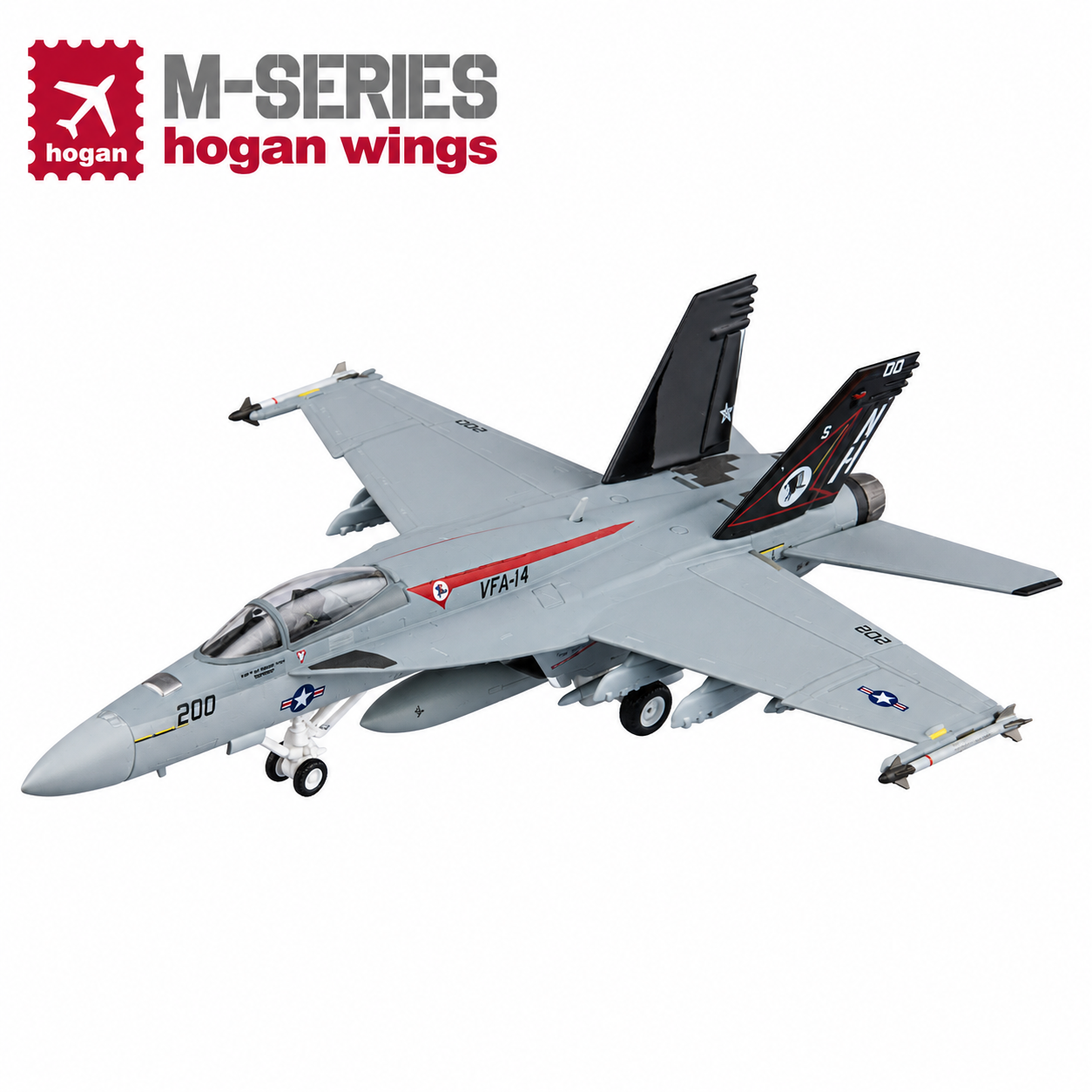 Hogan M-Series 1/200 美國海軍 F/A-18E  第11艦載14中隊 NH 200 高視