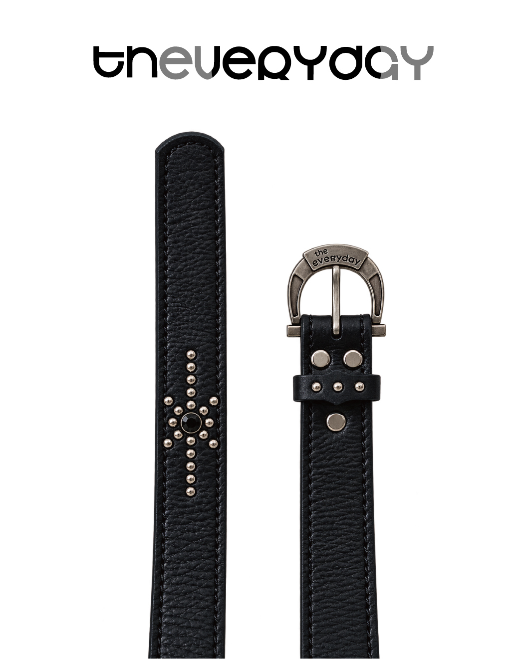 theveryday 全粒面牛皮鉚釘皮帶｜Daily Rivet Belt 140CM