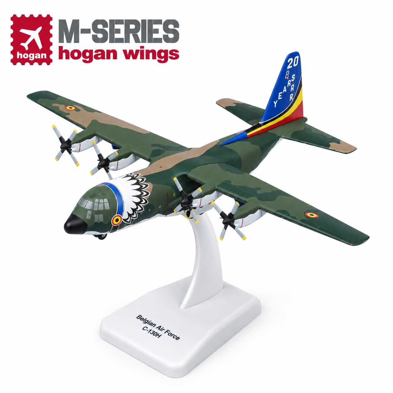 Hogan M-Series 1/200  比利時空軍 C-130H 第15空運聯隊第20中隊 20週年塗裝