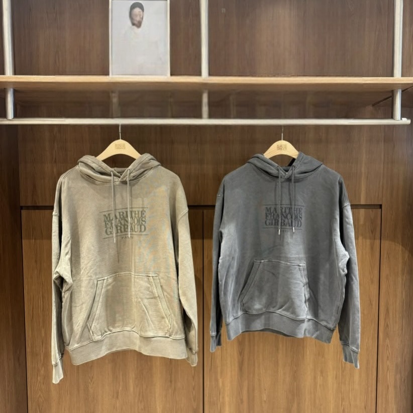 香港$980!!連線入code再減😱!! MARITHE FRANCOIS GIRBAUD (MFG)｜MFG46FHD204 CRACK CLASSIC LOGO DYEING OVERSIZED HOODIE [2 colors] M295
