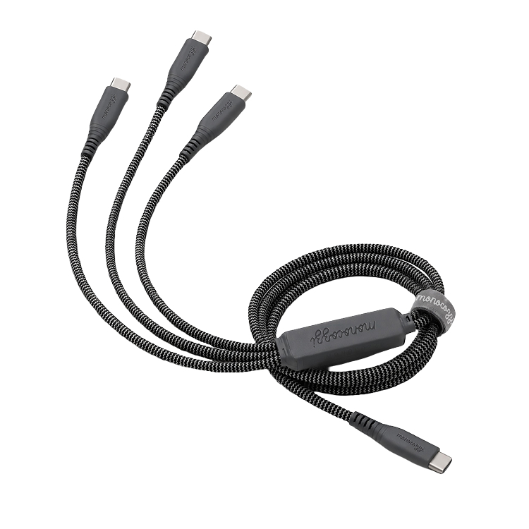 VOLTIQUE | 3 in 1 USB-C 140W Fast Charging Cable 120cm