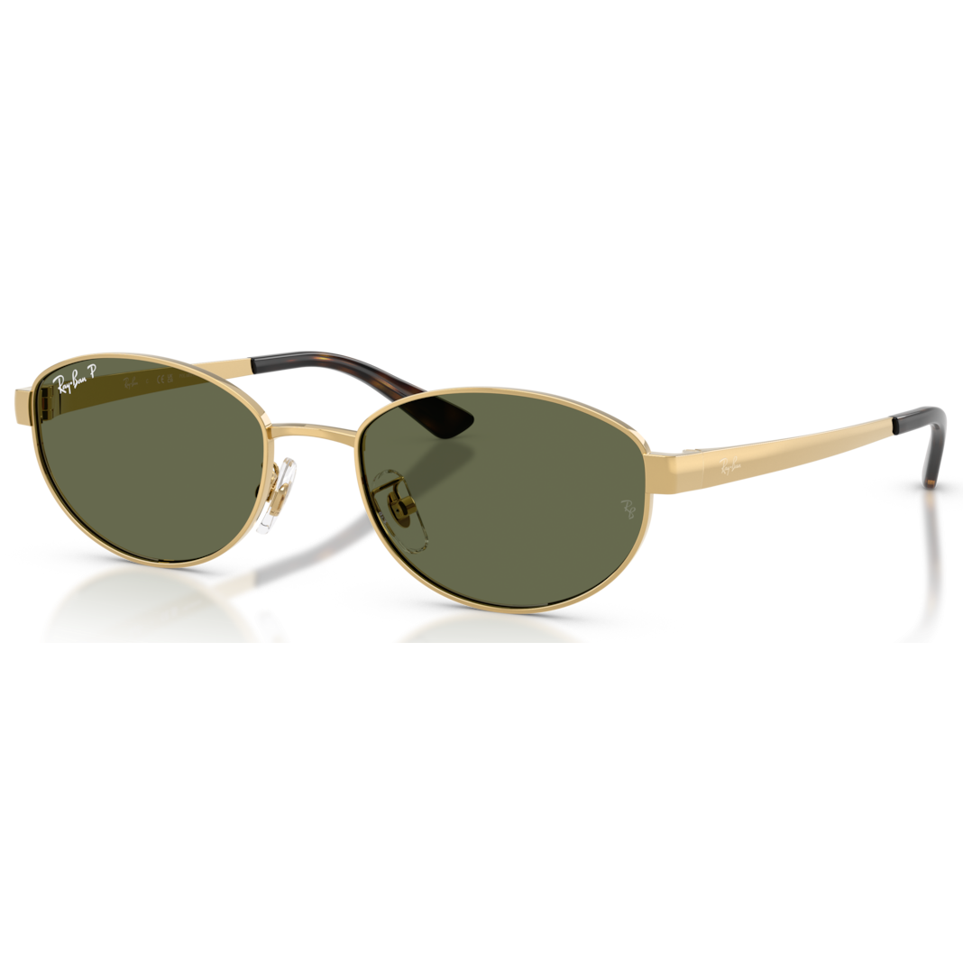 【RayBan】RB3774D 001/9A-55mm 太陽眼鏡♦(芒金|深綠色偏光)