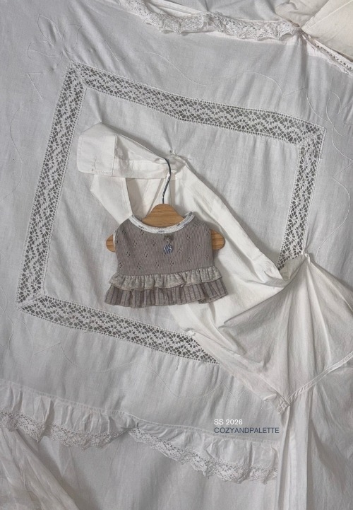 COZY-N Punching Knit Top（ Oatmeal）