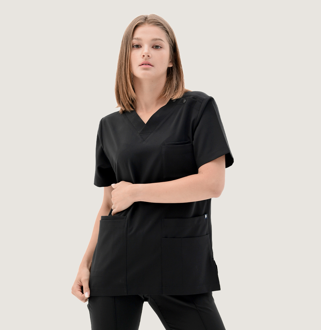 260204 EASYLIGHT 男女通用刷手服 曜石黑