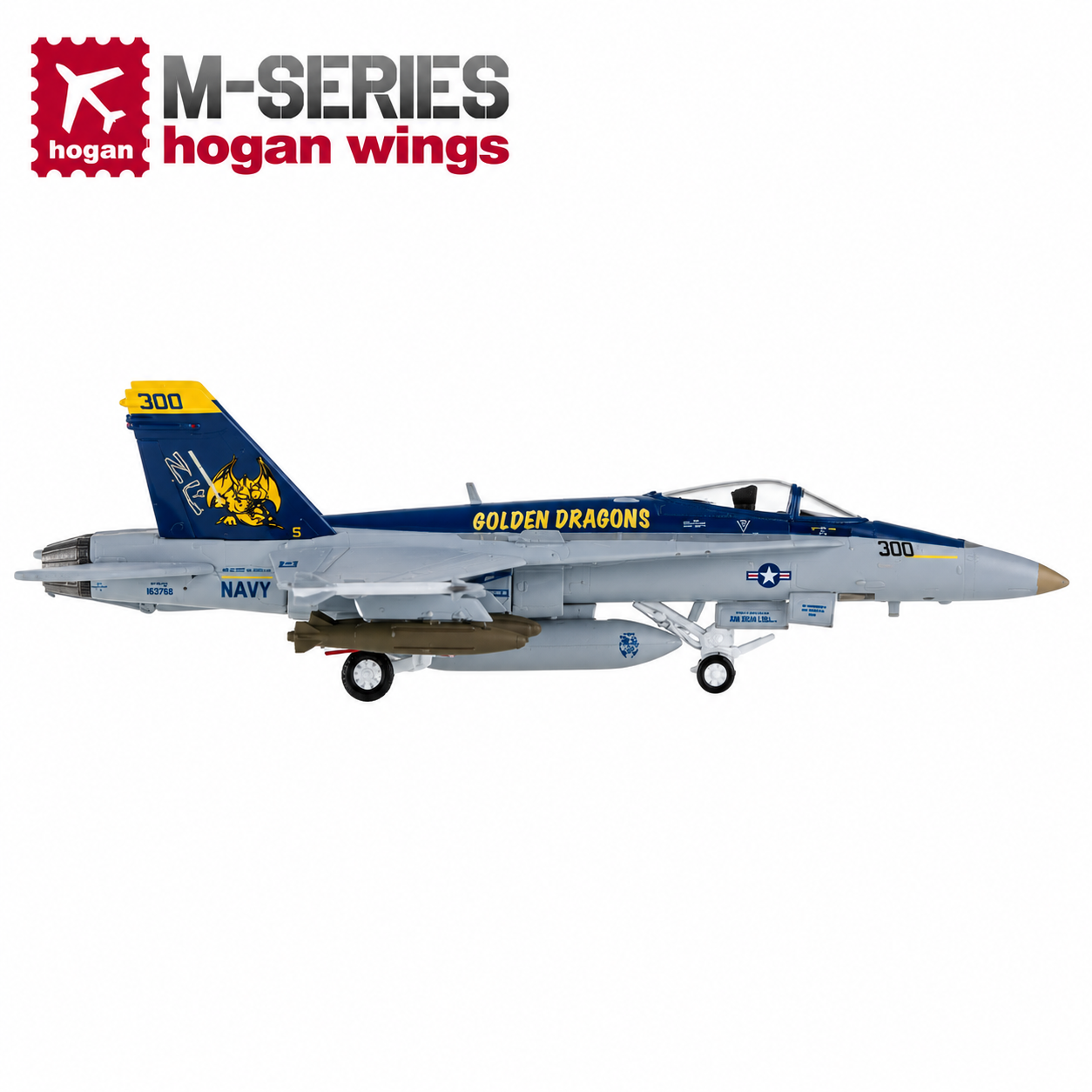 Hogan M-Series 1/200 美國海軍 F/A-18C 第5艦載 機號NF300 高視09
