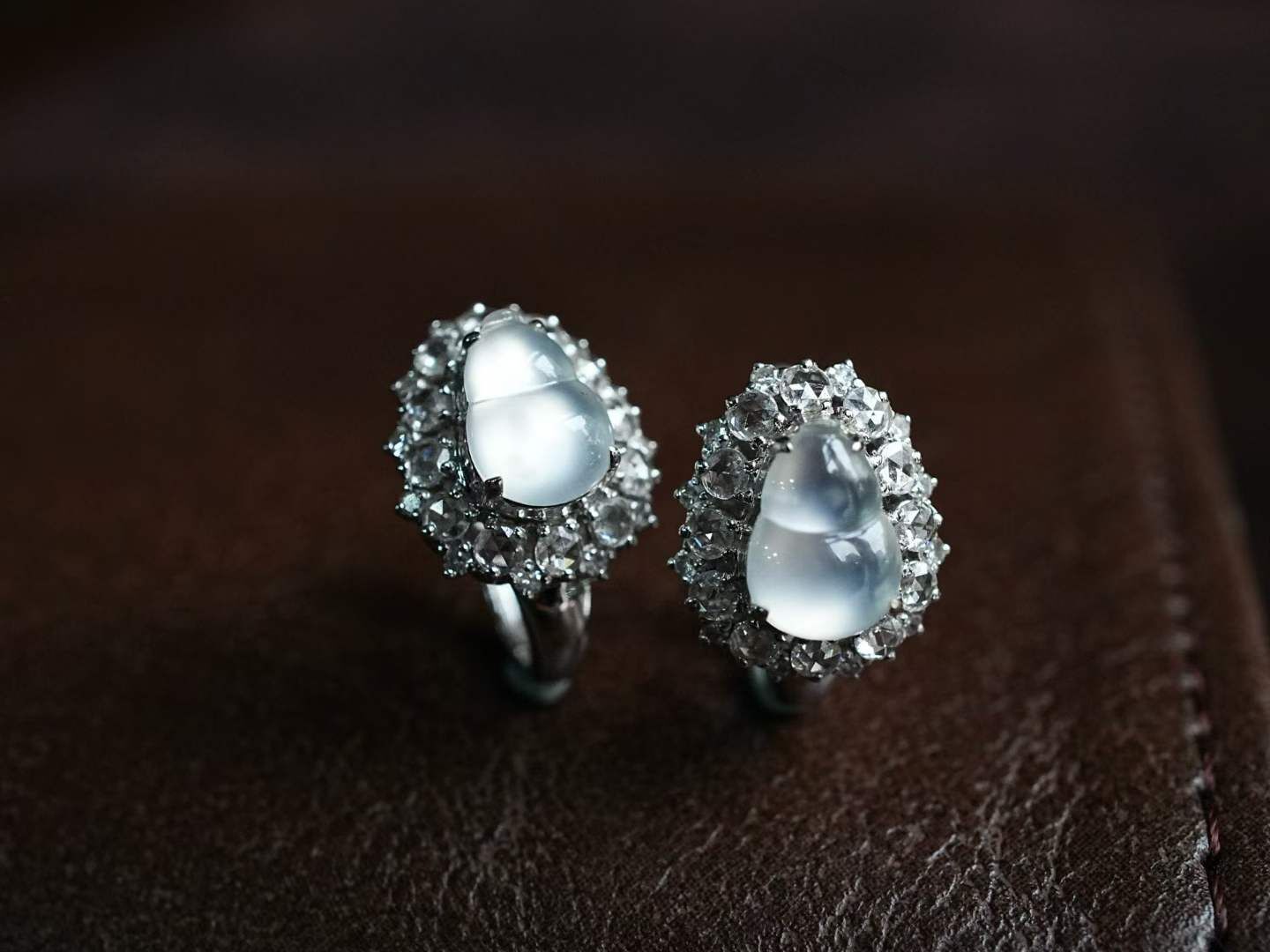 翡翠葫蘆耳扣,天然翡翠A玉, 緬甸玉, Jade, Jadeite