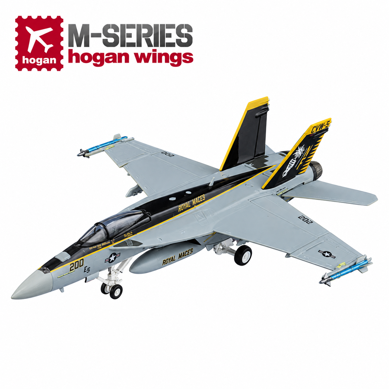 Hogan M-Series 1/200  美國海軍 F/A-18E 第5艦載27中隊 NF200 高視08