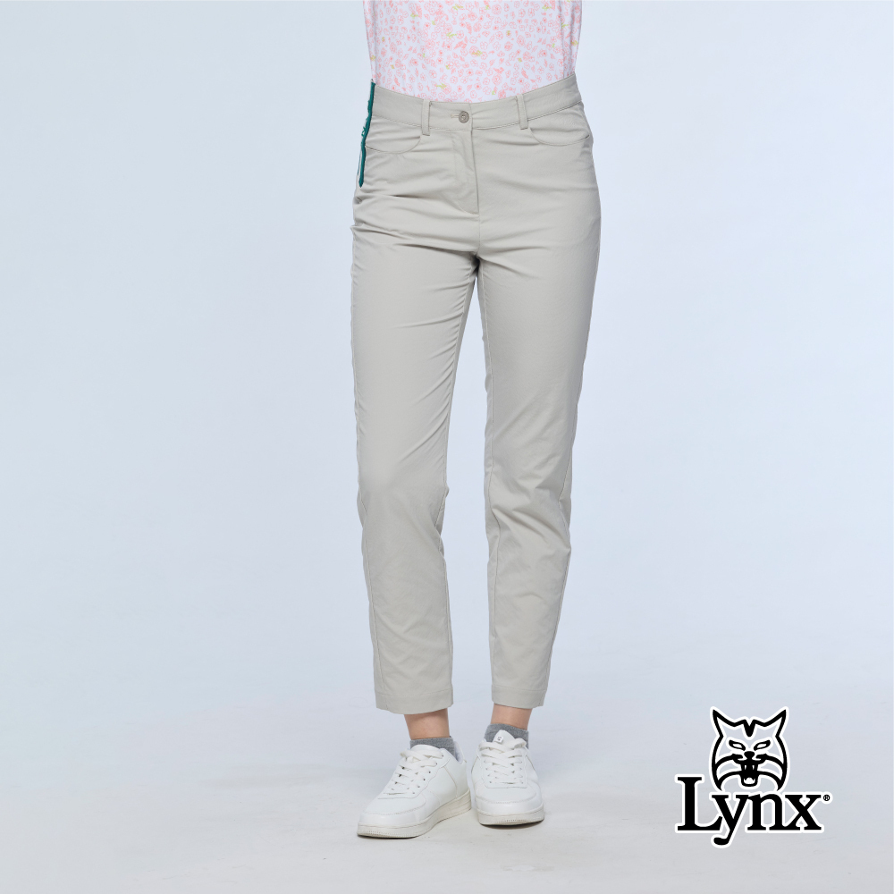 【Lynx Golf】女款吸濕排汗全長直筒長褲