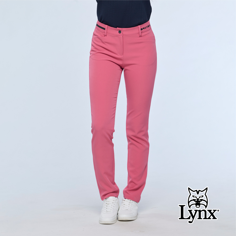 【Lynx Golf】女款日本進口彈性全長窄管長褲