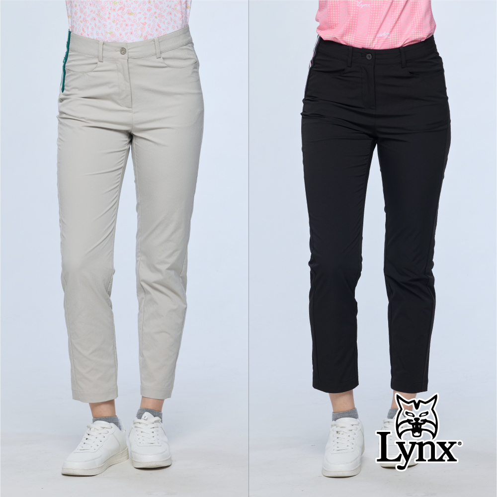 【Lynx Golf】女款吸濕排汗全長直筒長褲