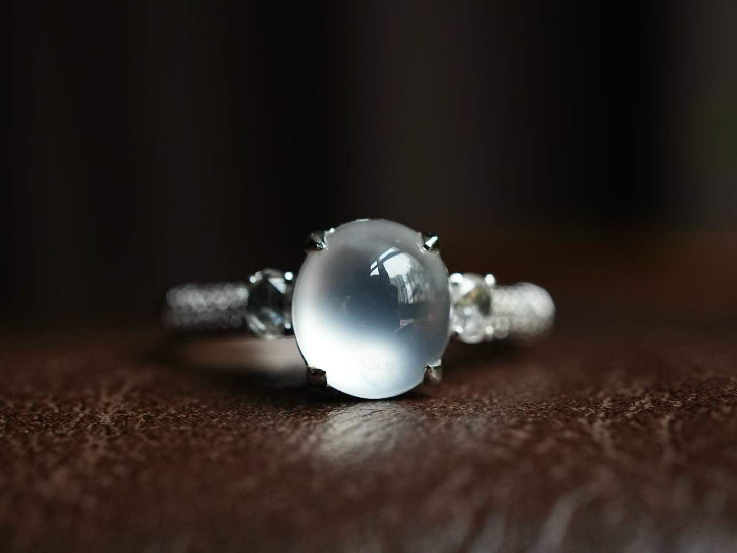 翡翠蛋面戒指,天然翡翠A玉, 緬甸玉, Jade, Jadeite