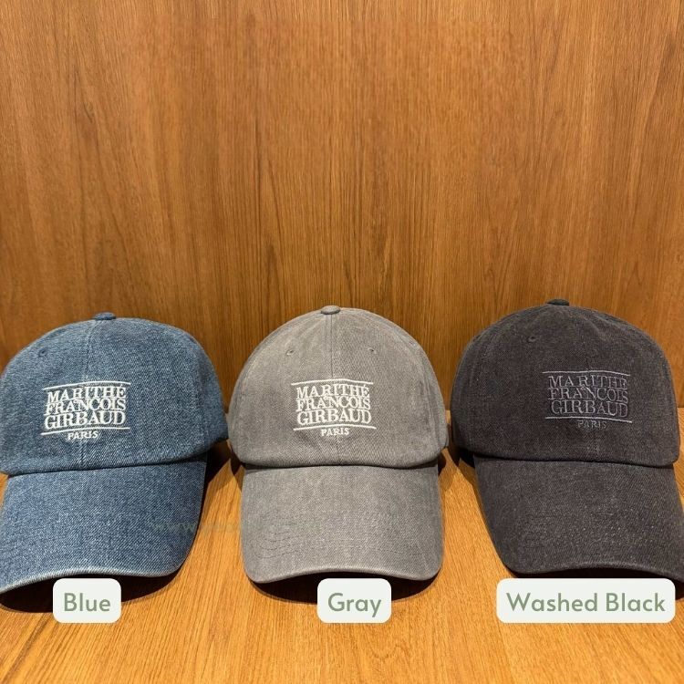 MARITHE FRANCOIS GIRBAUD (MFG)｜MFG46FHG229 DENIM WASHING SMALL CLASSIC LOGO COVERED CAP [3 colors] M335