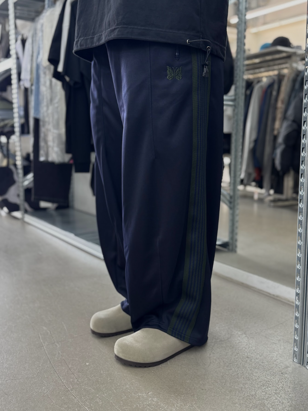 Needles x Studious HD Track pant poly smooth - Dark Navy  | 116540142
