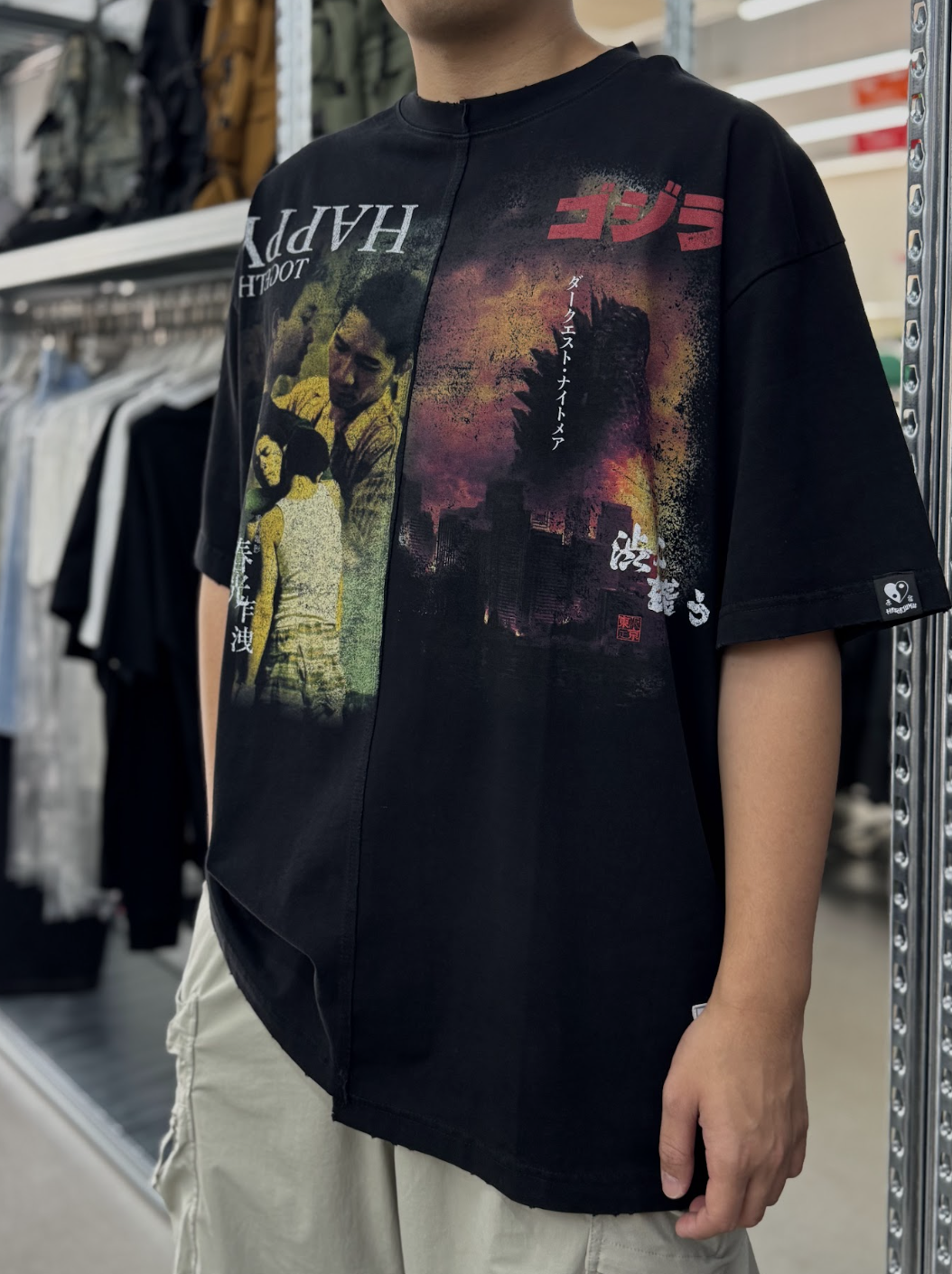 2nd Closet “CLASSIC PICTURES” REWORKED WASHED T-SHIRT | TE42