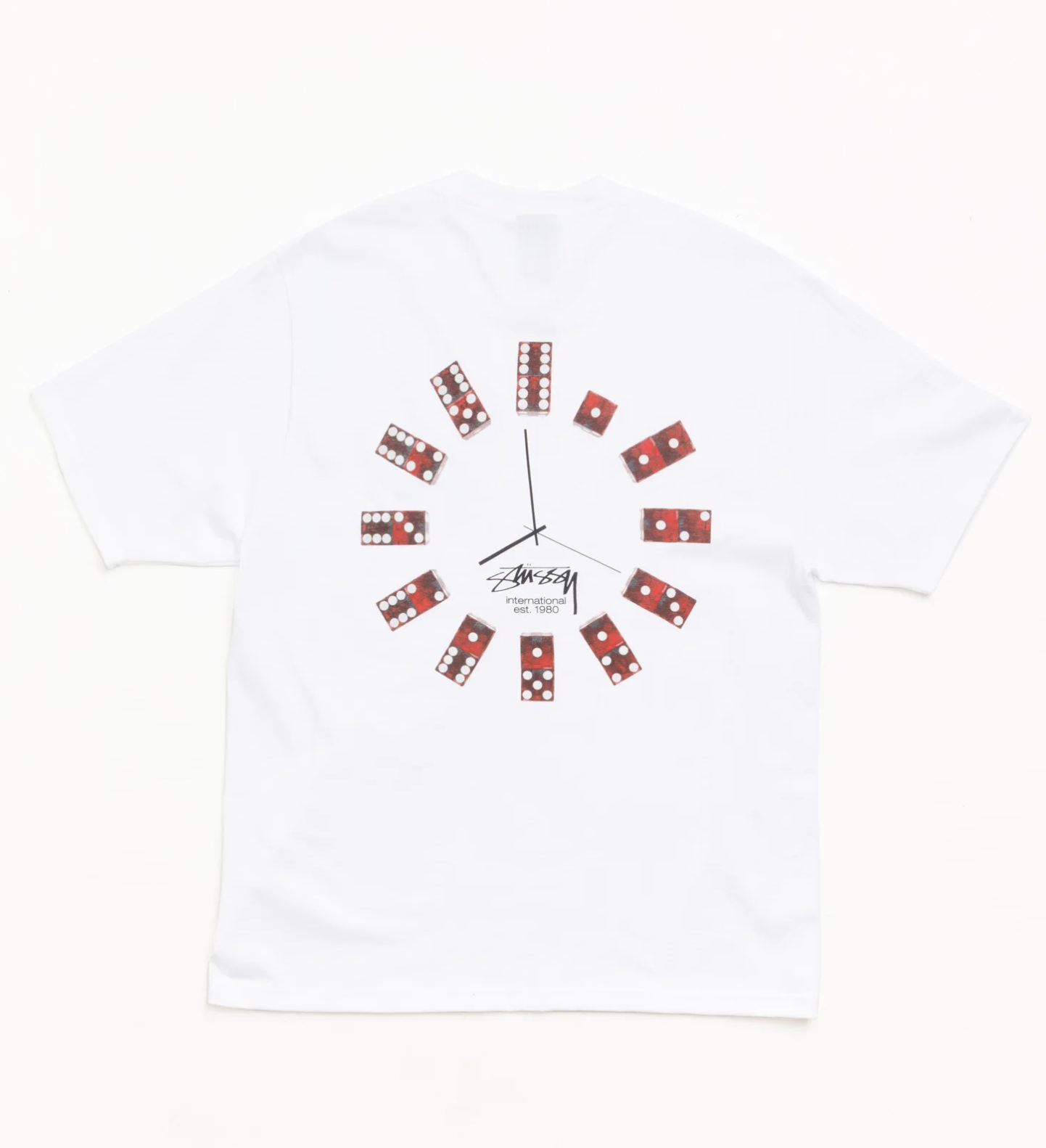 [現貨] STUSSY FW26 DICE CLOCK TEE | WHITE