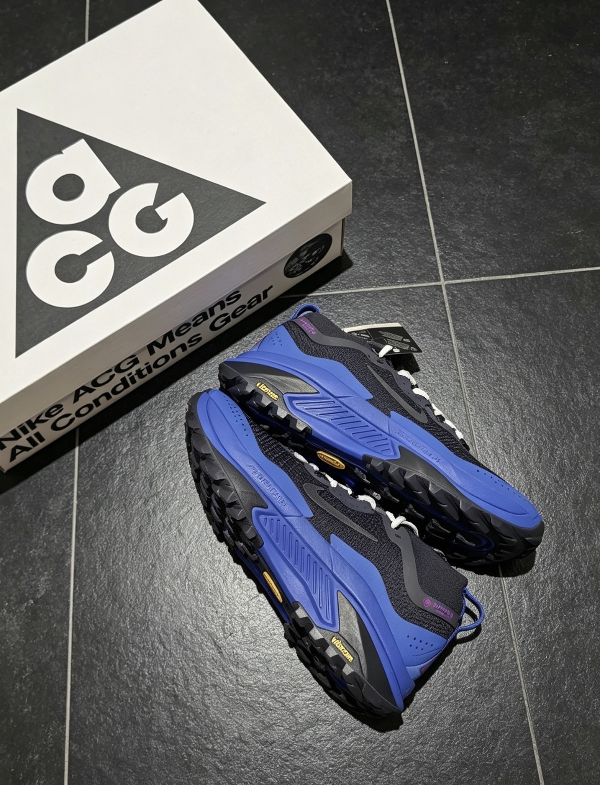 男鞋 NIKE ACG ZEGAMA TRAIL GTX 黑藍 GORE-TEX 防水 機能 緩震 越野 跑鞋 戶外鞋 運動鞋【IO7932-004】