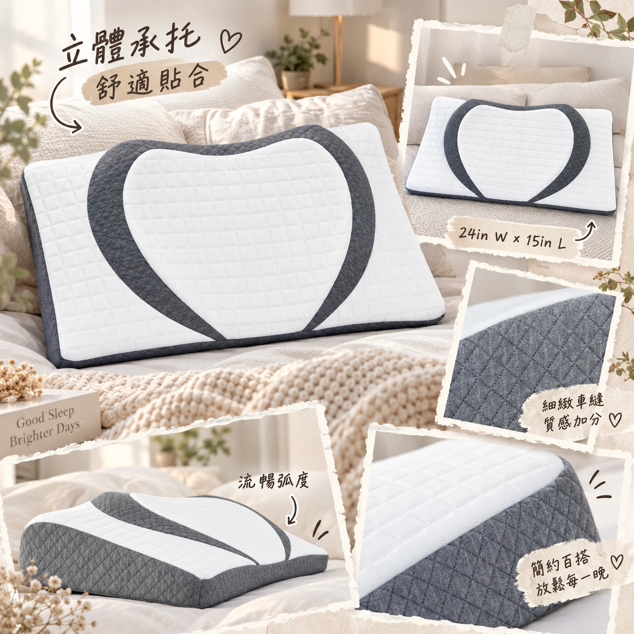 【預購】WONDERTECH N092359 人體工學記憶枕