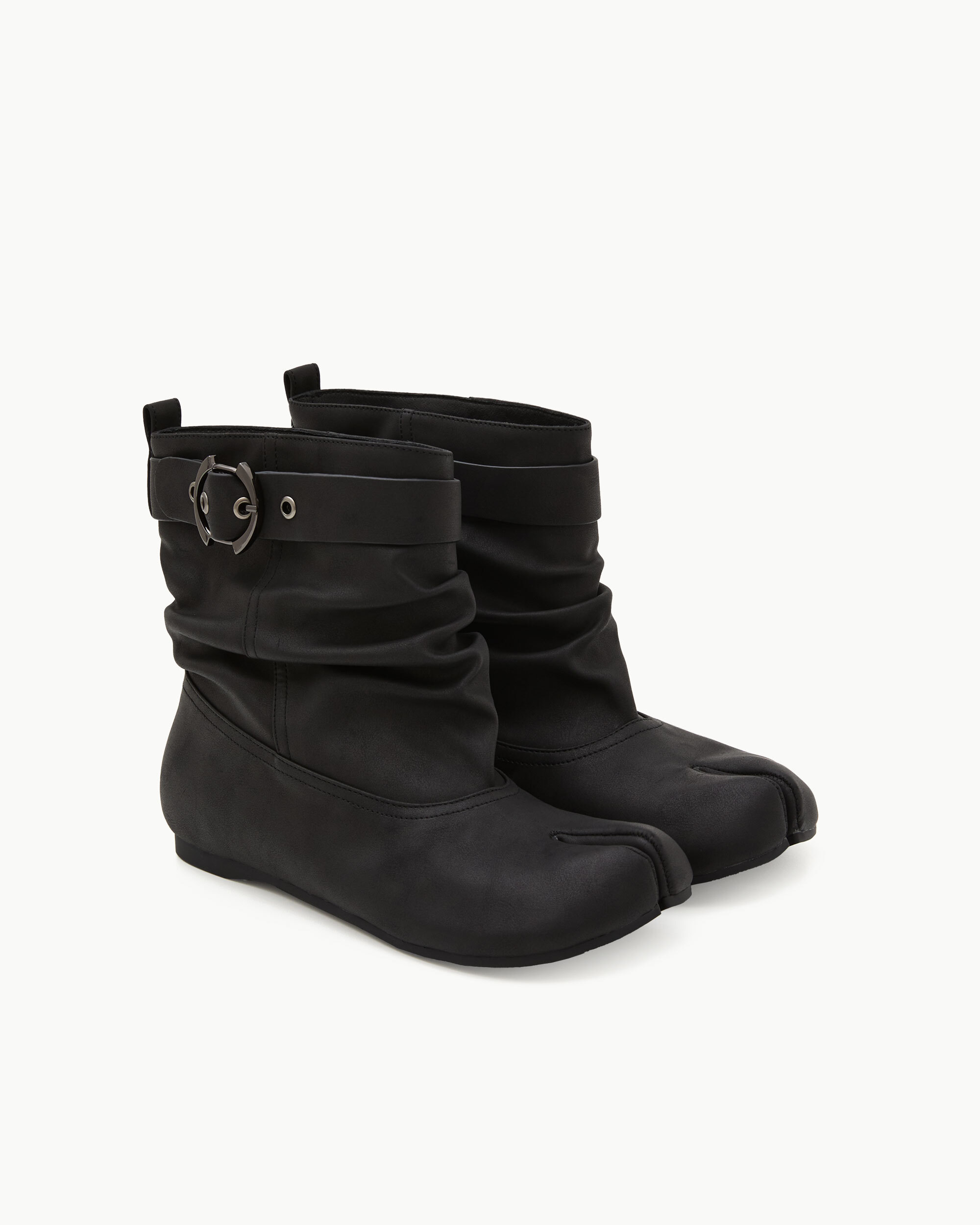 PAES Vintage Shirring Ankle Boots