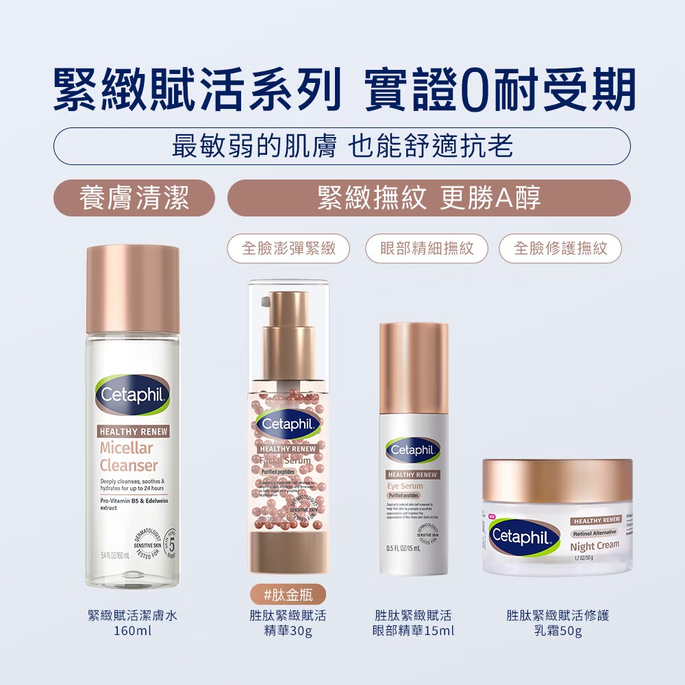 舒特膚胜肽緊緻賦活修護乳霜50g與緊緻賦活系列|敏弱肌抗老保養,胜肽緊緻撫紋、滋養修護,實證0耐受期