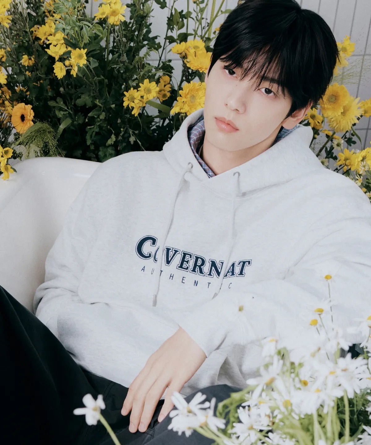 【隨時截單！限時優惠預訂】崔秀彬同款！韓國COVERNAT CENTER LOGO HOODIE（5色）