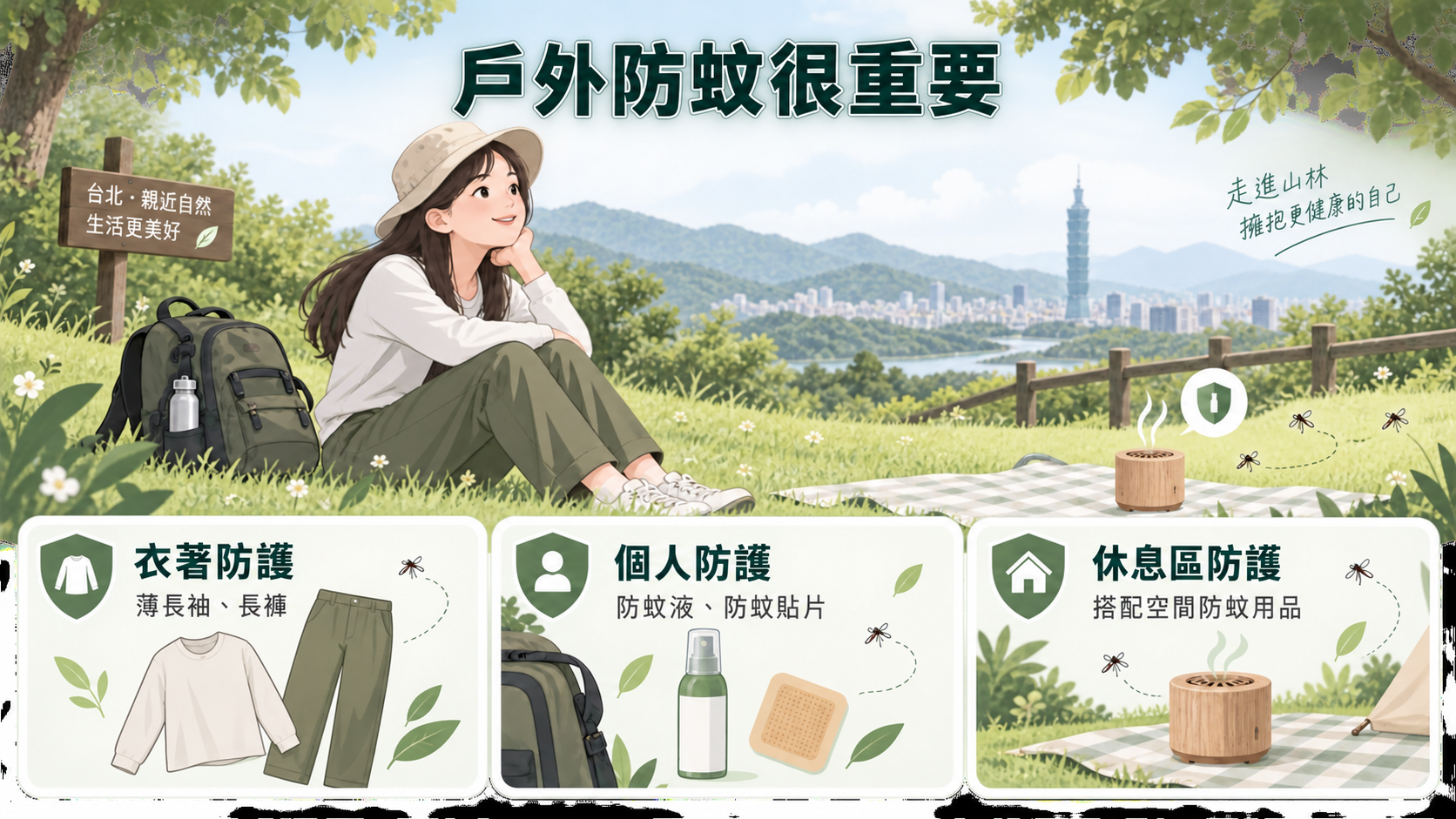 戶外防蚊很重要:3大防護要點讓你安心親近自然