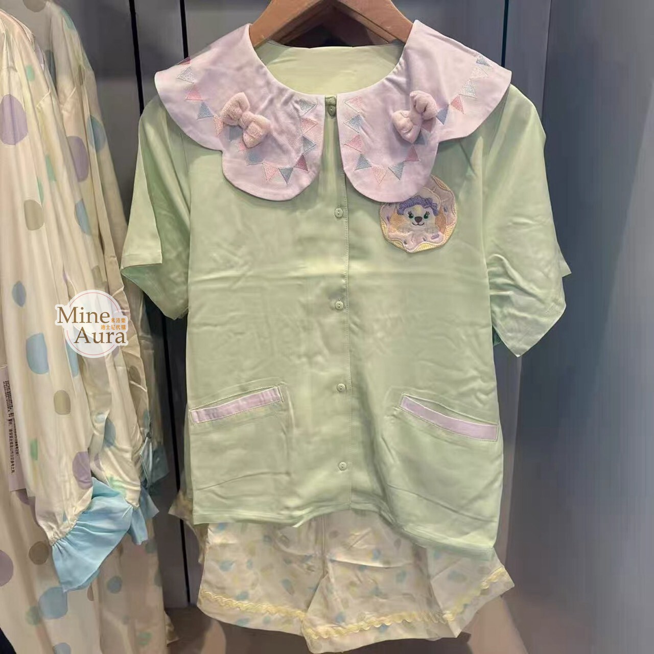 達菲 Duffy 和朋友們 睡衣派對系列 可琦安 餅乾 CookieAnn 睡衣 套裝 家居服 -上海迪士尼樂園