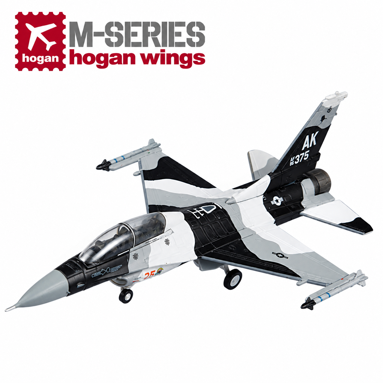 Hogan M-Series 1/200 美國空軍 F-16D 艾爾生 機號AK375 (極地側衛)