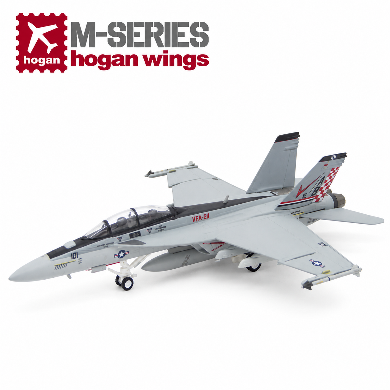 Hogan M-Series 1/200 美國海軍 F/A-18F 第211中隊 機號AB 101 低視06