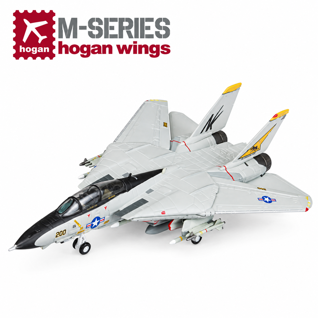 Hogan M-Series 1/200 美國海軍 F-14A  21中隊星座號航母 機號NK200