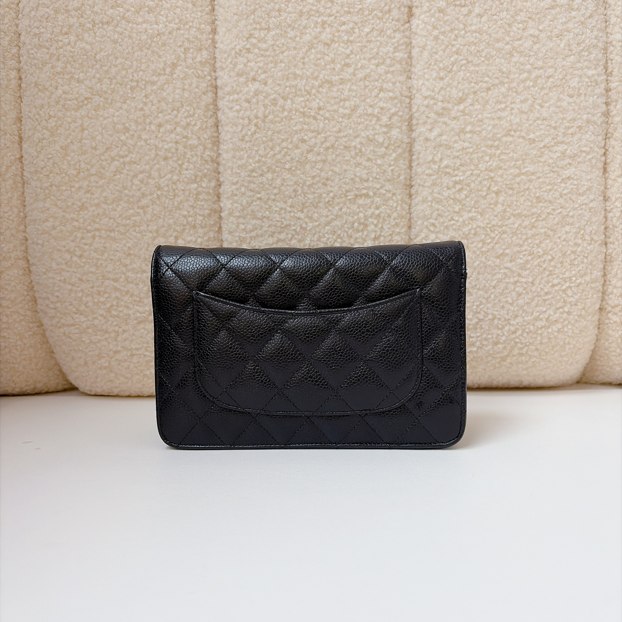 Chanel Classic Wallet on Chain - Black / GHW
