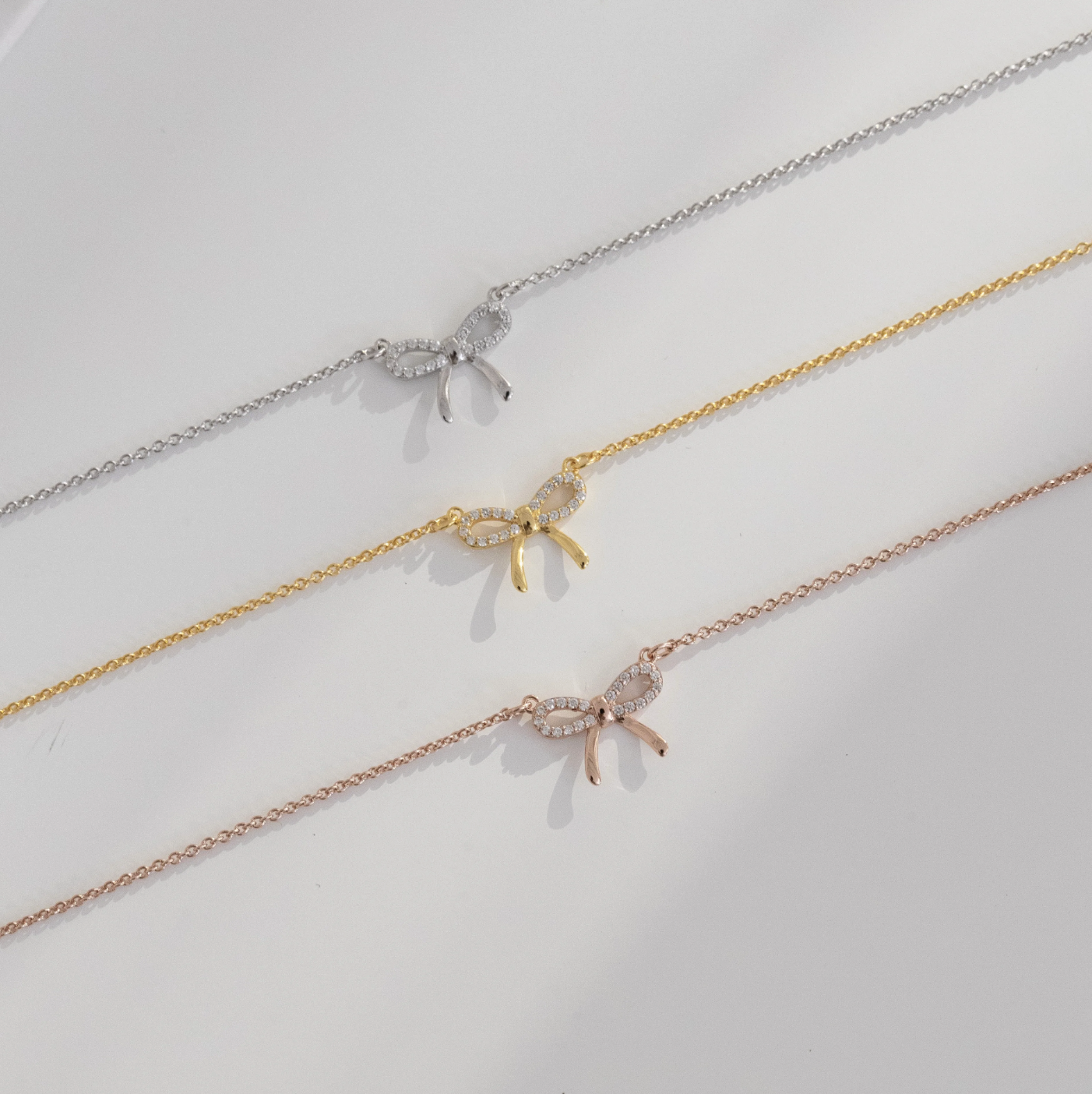 NŒUD PAPILLON 蝴蝶結項鍊三色展示