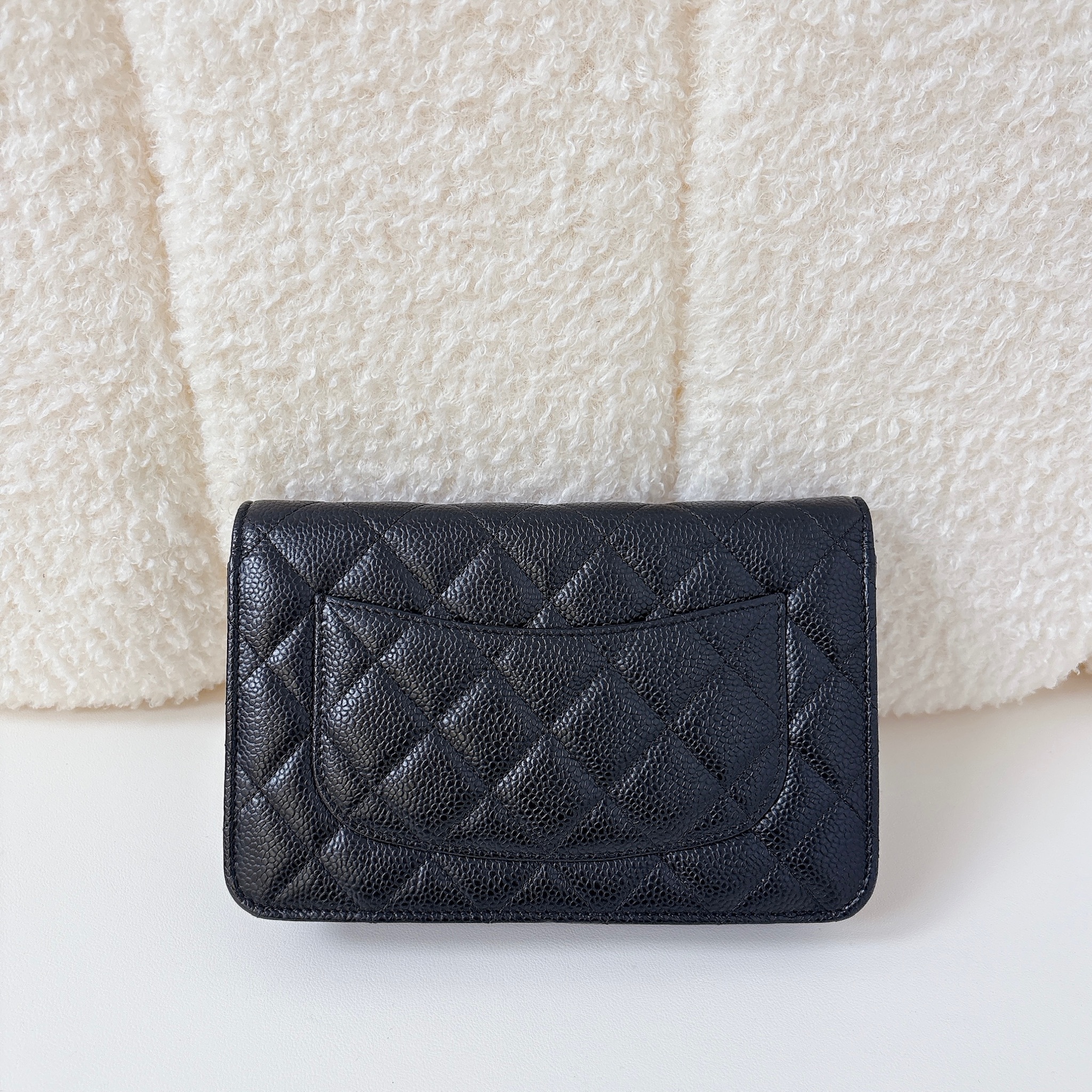 Chanel Classic Wallet On Chain - Black / SHW