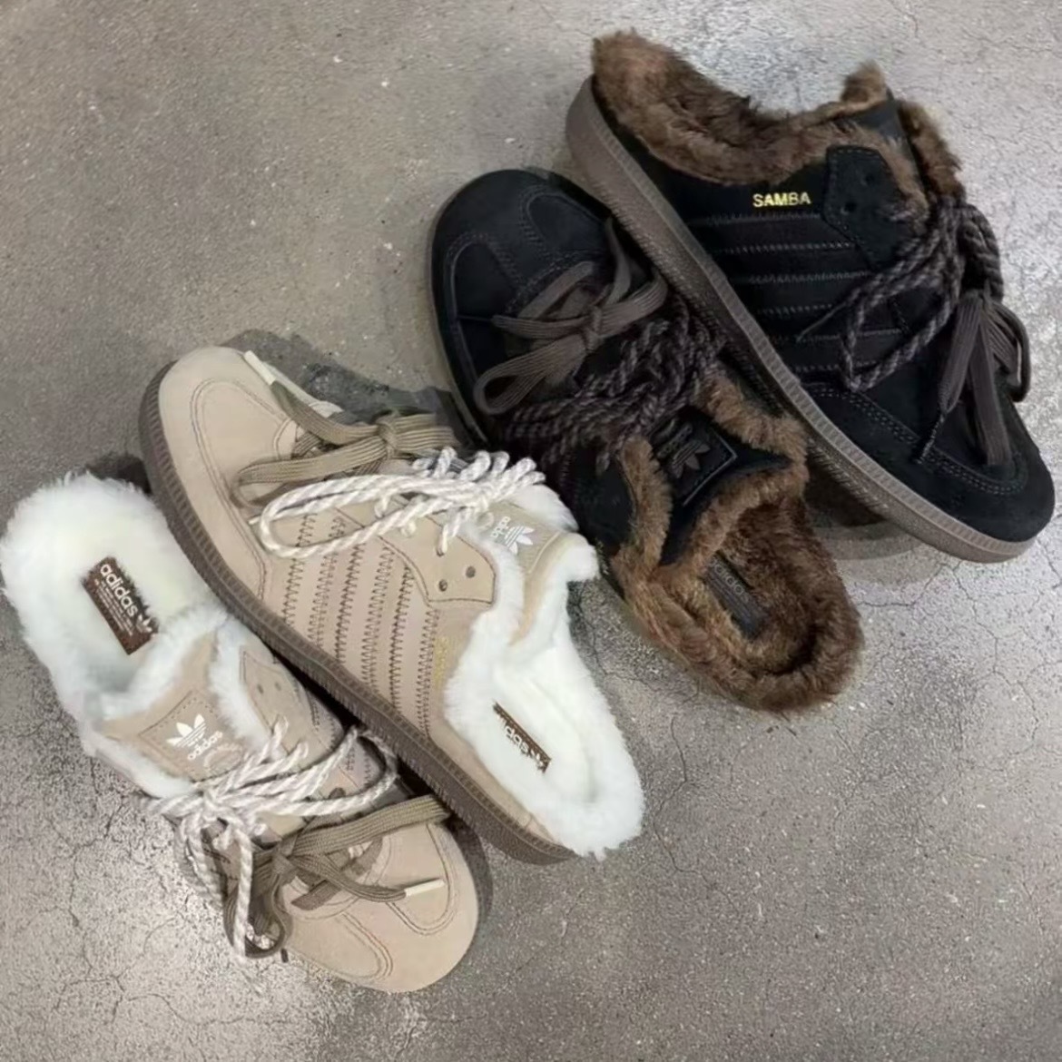 ADIDAS SAMBA MULE 黑糖可可 絨毛拖鞋 穆勒拖 焦糖底 雙鞋帶 秋冬 HP5054