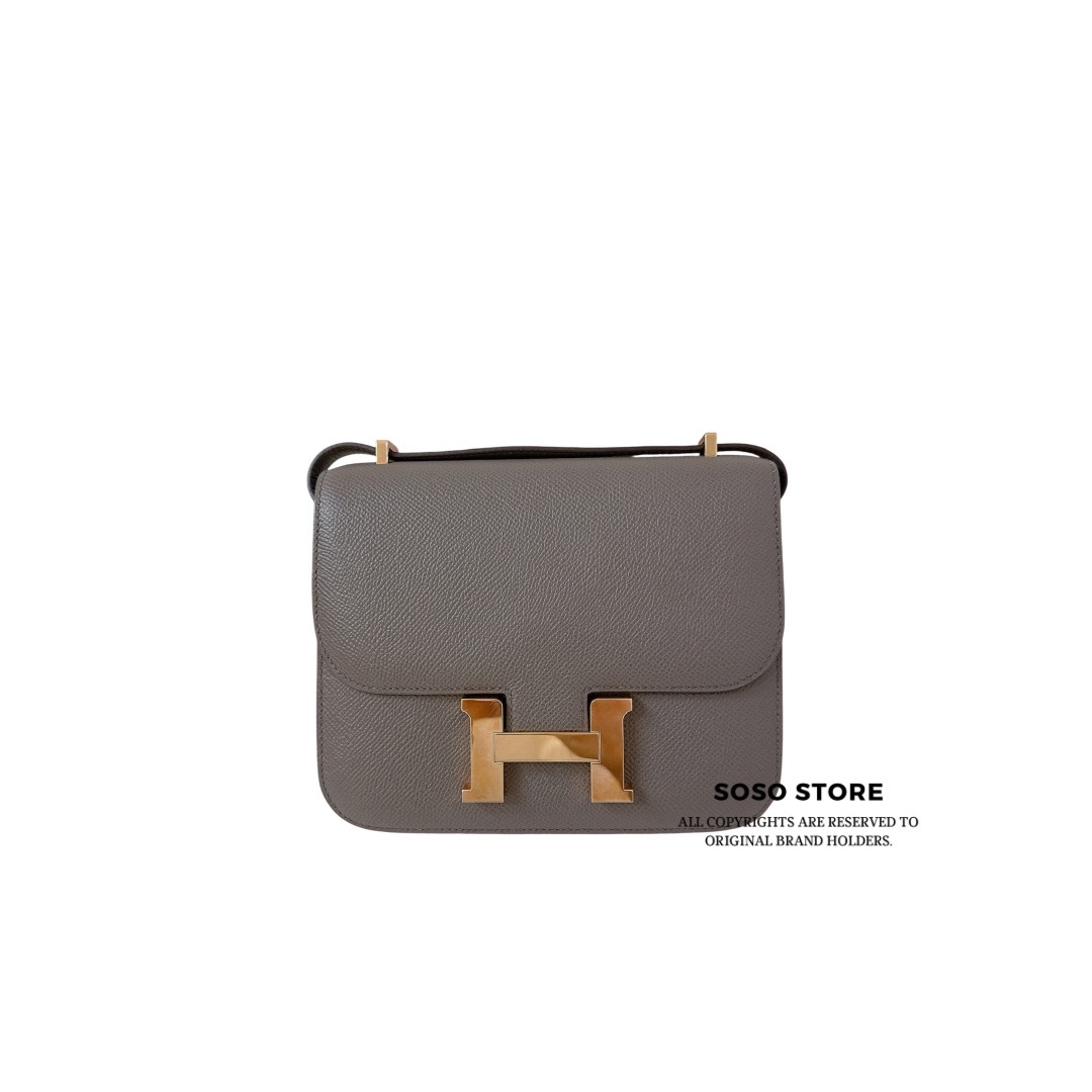 Hermes Mini Constance 19 - Gris Étain / GHW