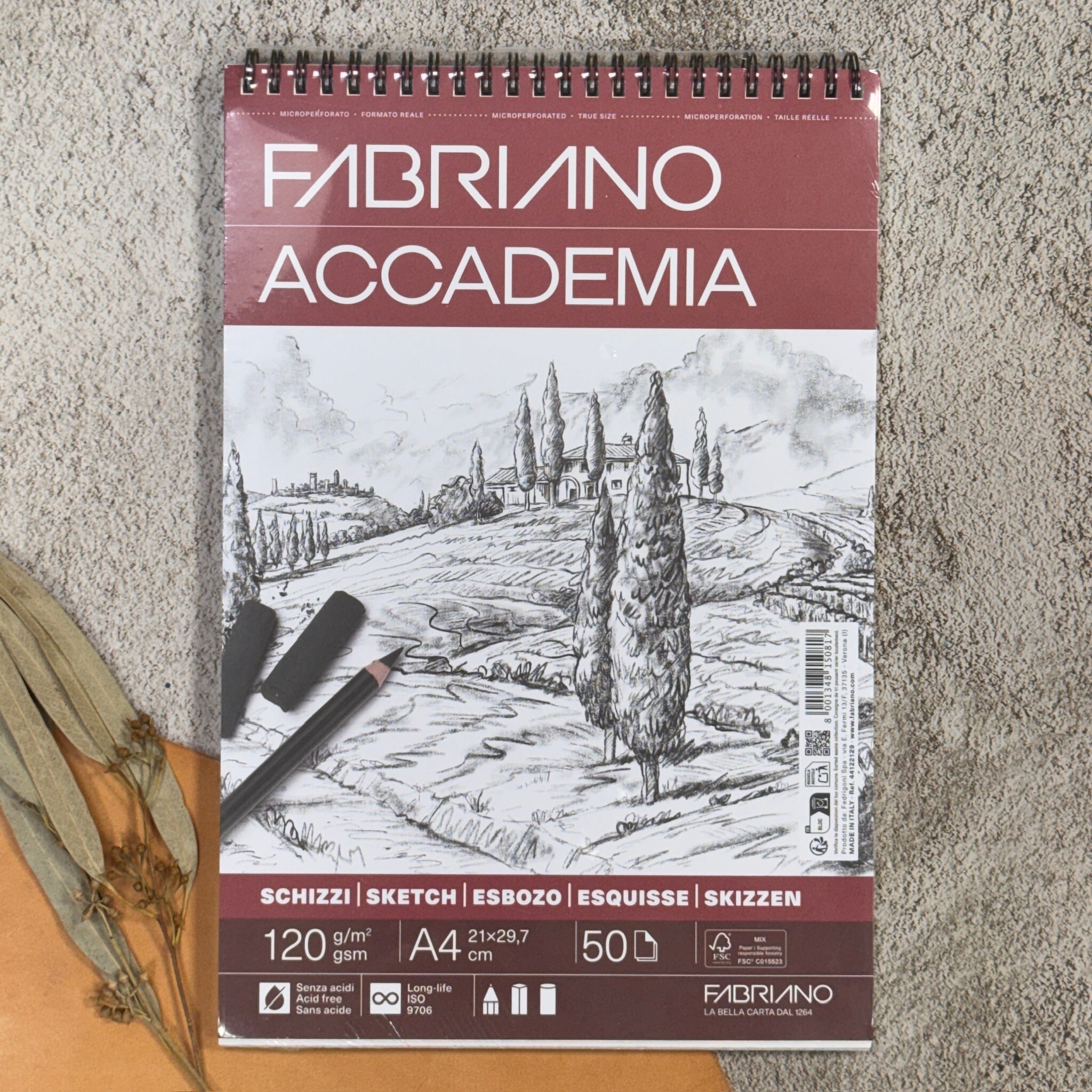 Fabriano｜環裝插畫本 200g/m2 Accdemia 素描本