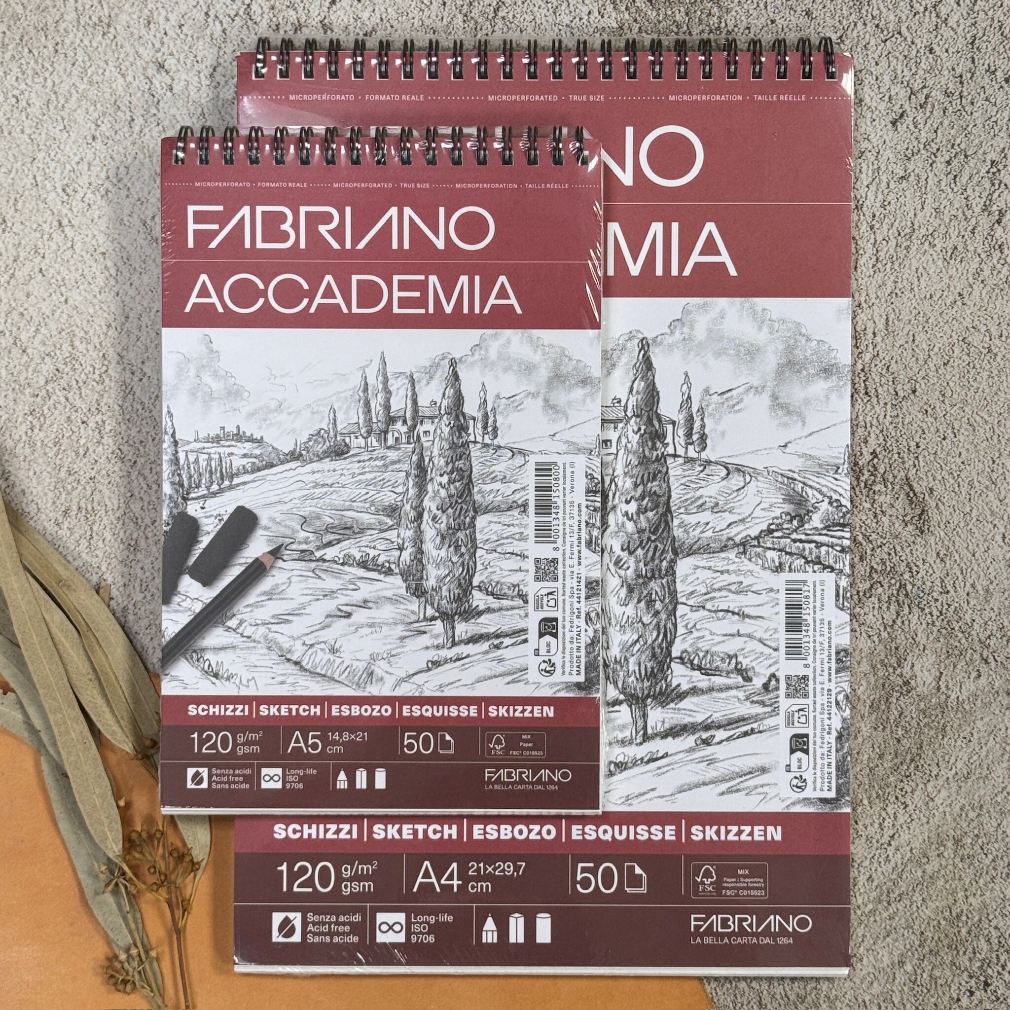 Fabriano｜環裝插畫本 200g/m2 Accdemia 素描本