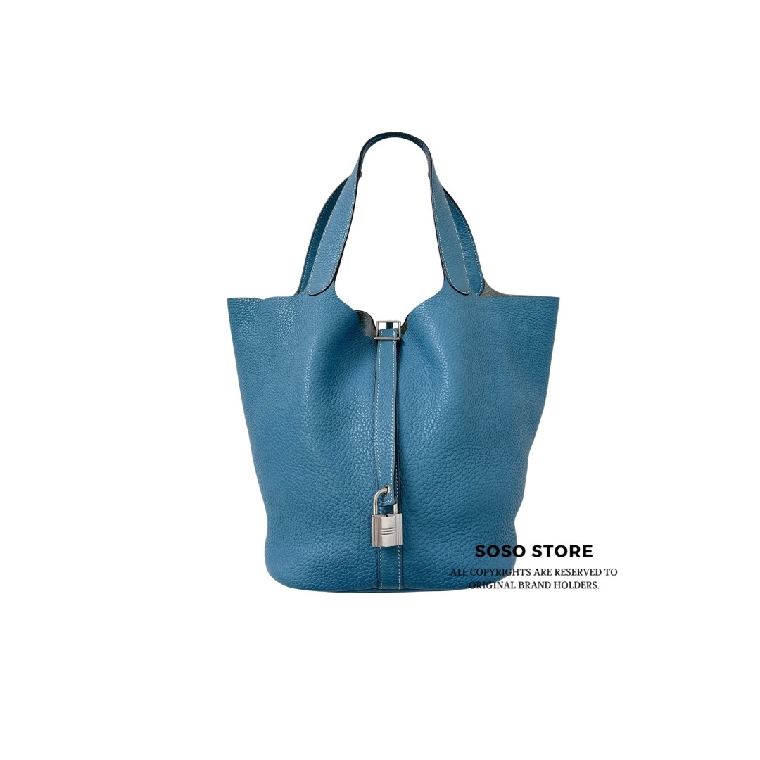 Hermes Picotin Lock 26 - Blue Jean / SHW