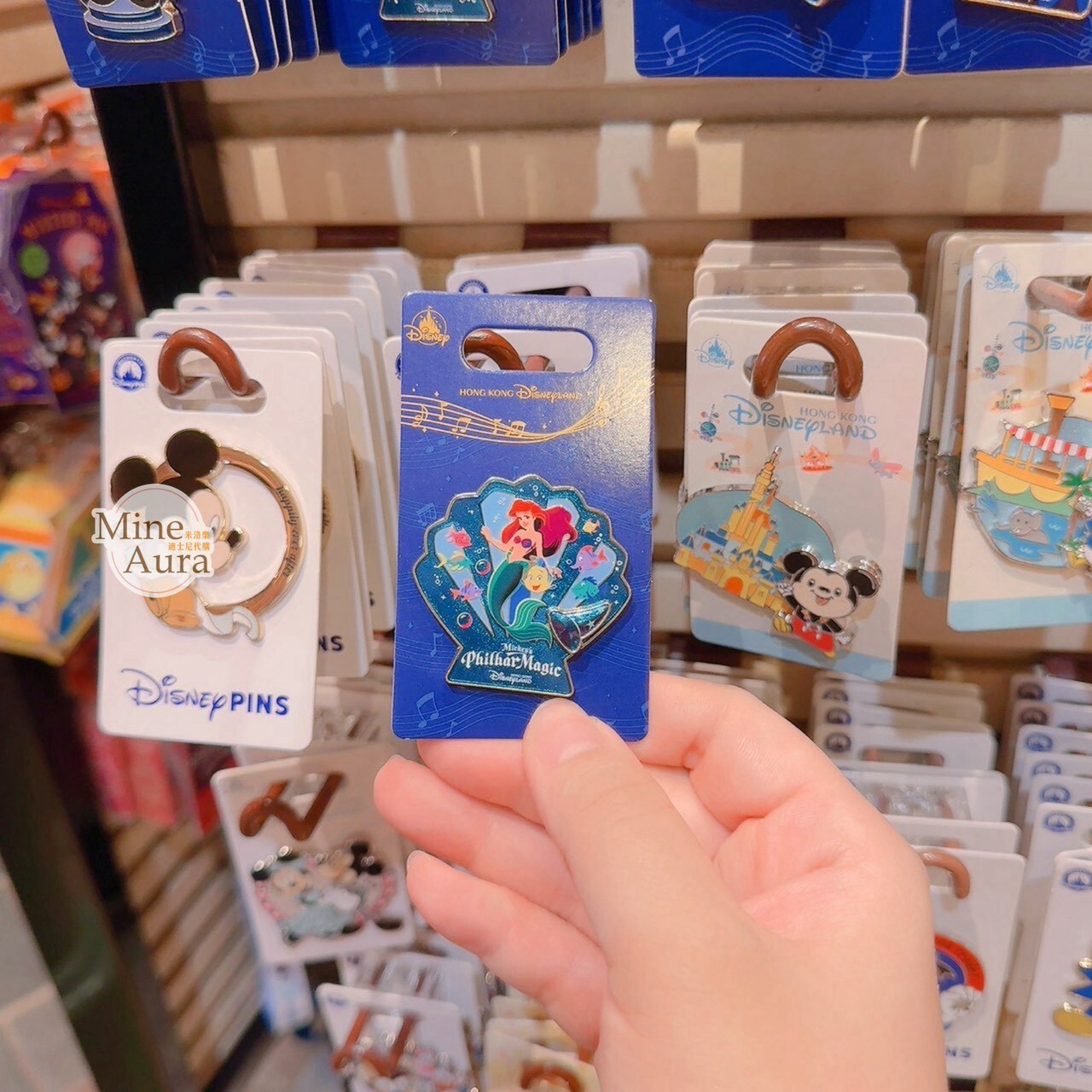 米奇幻想曲系列 小美人魚 The Little Mermaid 造型 徽章 PIN -香港迪士尼樂園