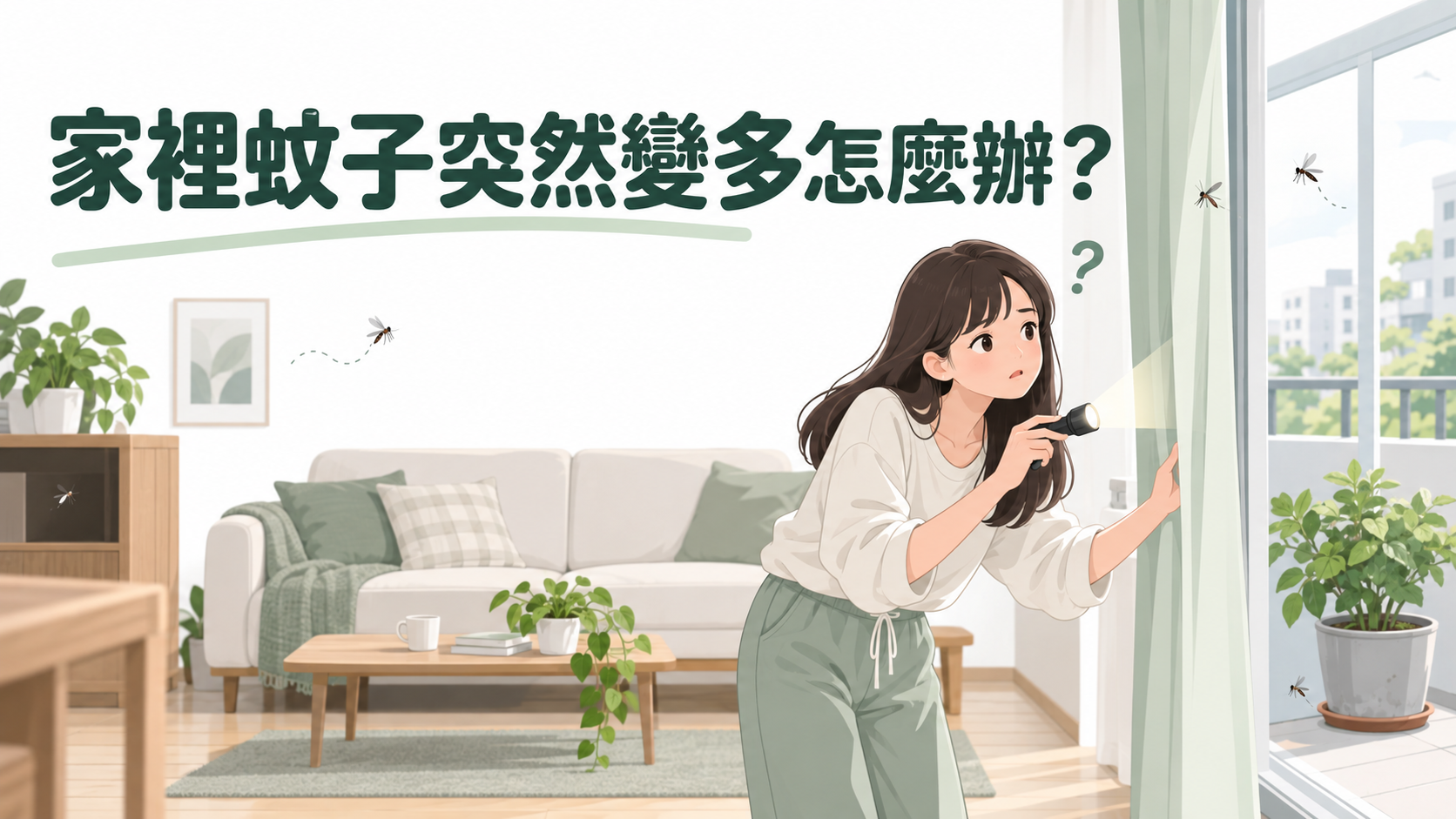 家裡蚊子突然變多怎麼辦？找出源頭與居家防蚊對策