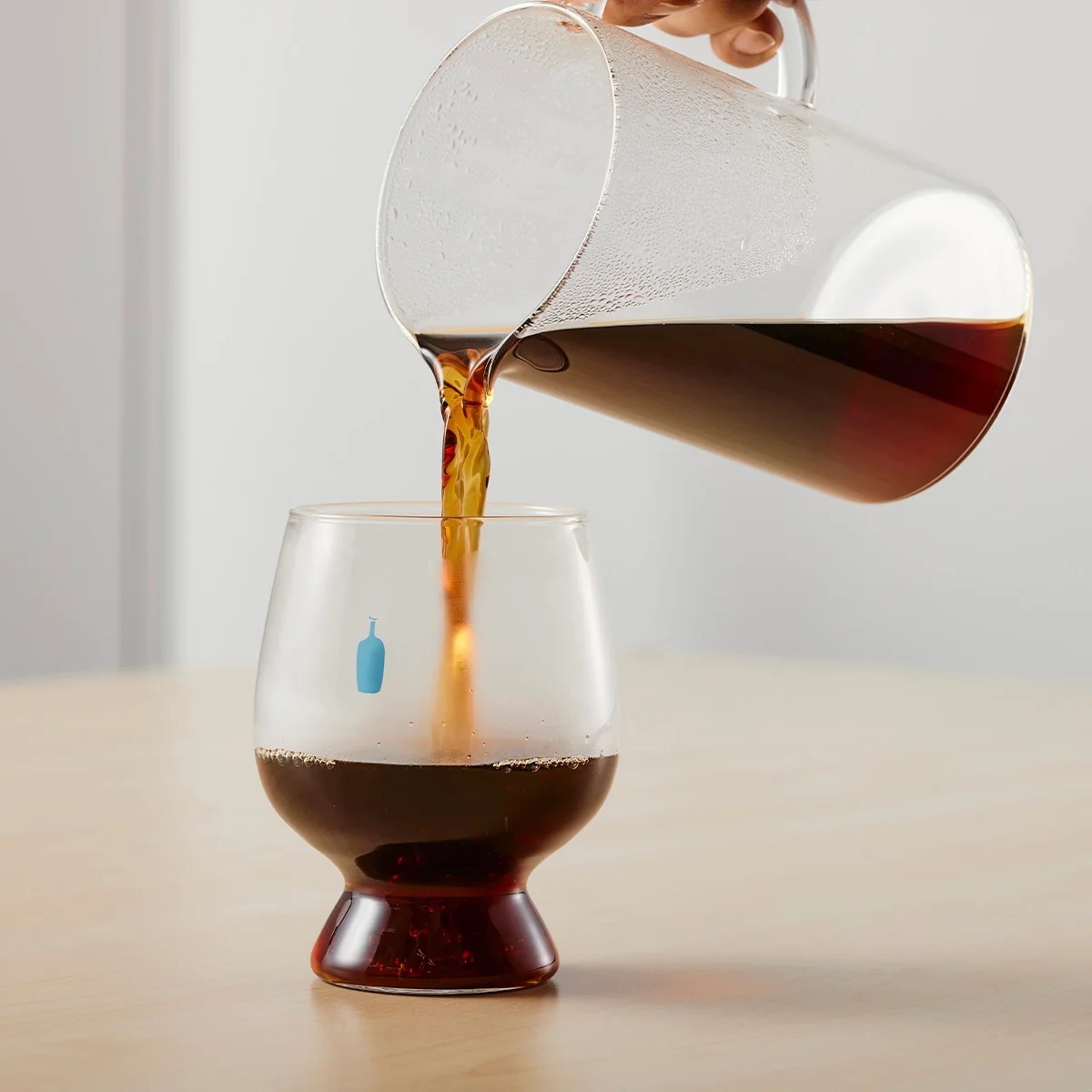 【 10/6收單 】日本代購 Blue Bottle × MOHEIM 聯名手工耐熱高腳玻璃杯 355ml