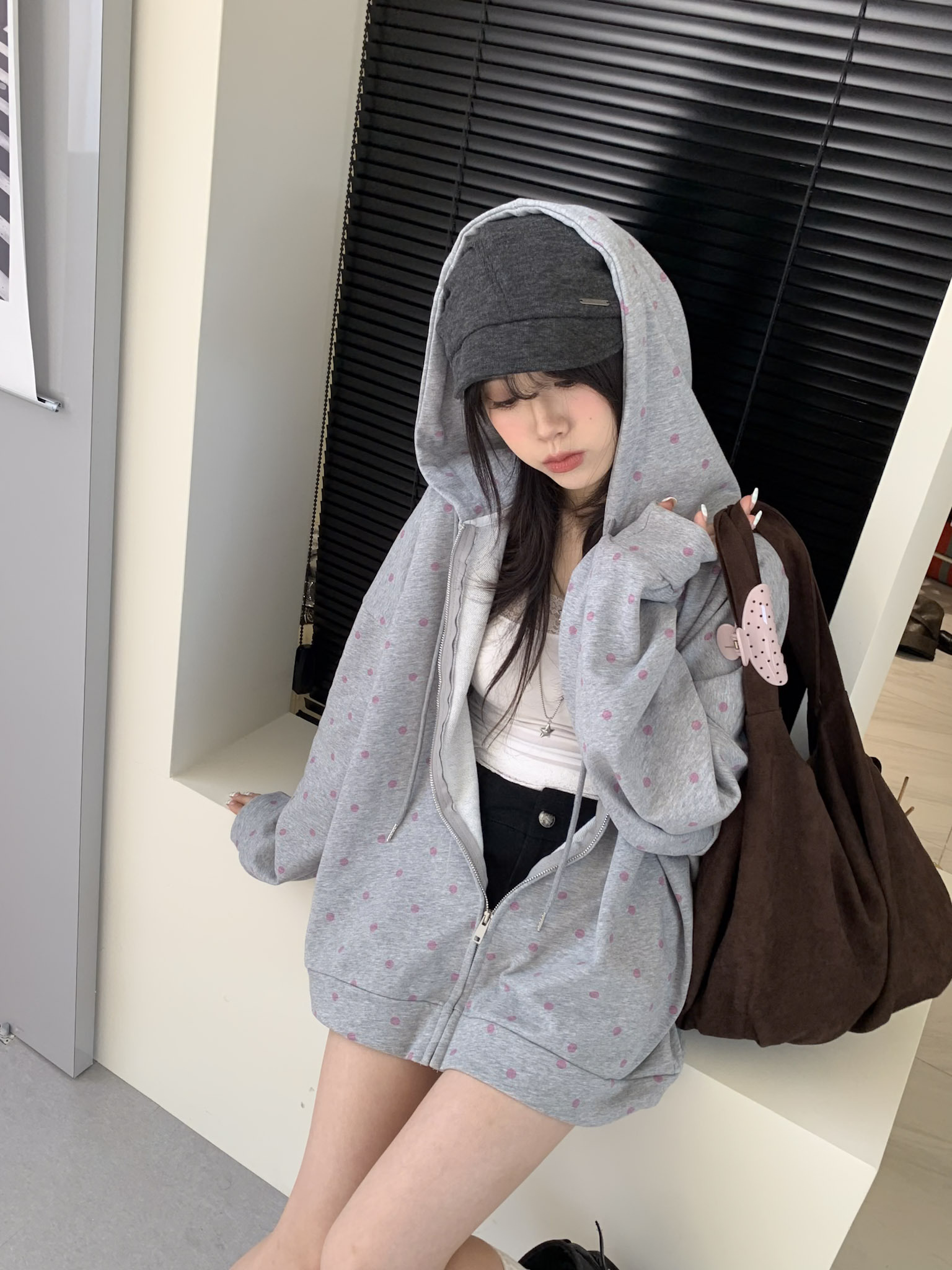ISA_無法拒絕的波點 弧形月牙大抓夾_69044