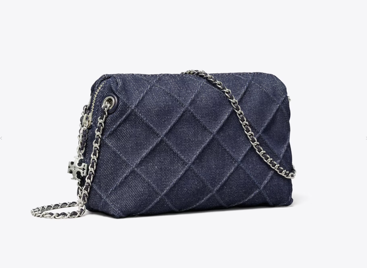 【預購】K092301 Tory Burch FLEMING 牛仔斜咩包(深藍色)