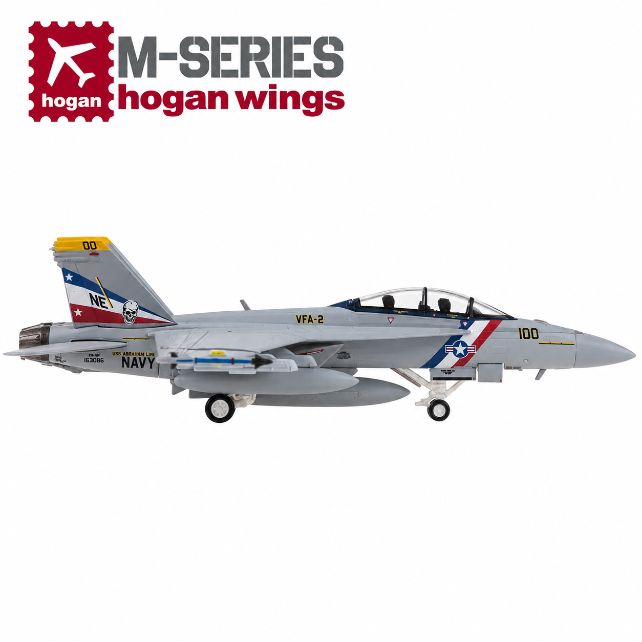 Hogan M-Series 1/200 美國海軍  F/A-18F 第2中隊 NE100 高視 2007