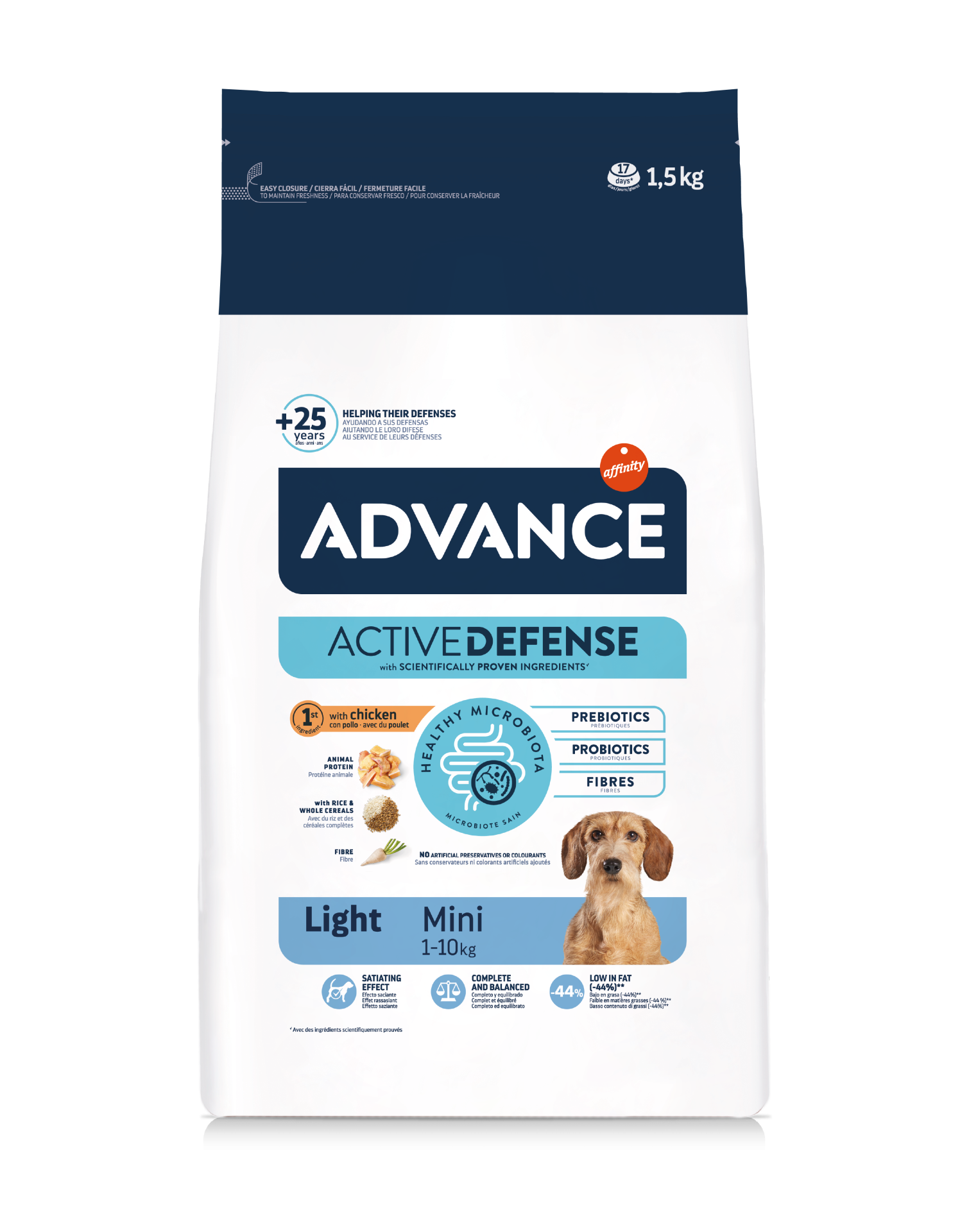 ADVANCE特殊護理小型成犬糧 – 輕體配方1.5KG