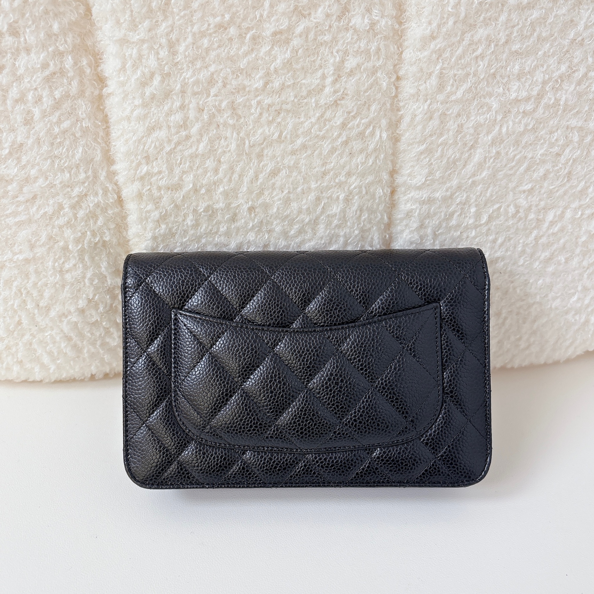 Chanel Classic Wallet on Chain - Black / GHW