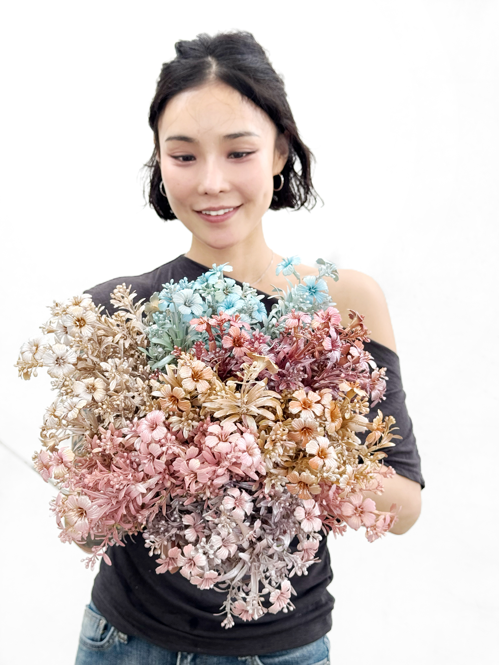 擬真月見草（帶花朵）